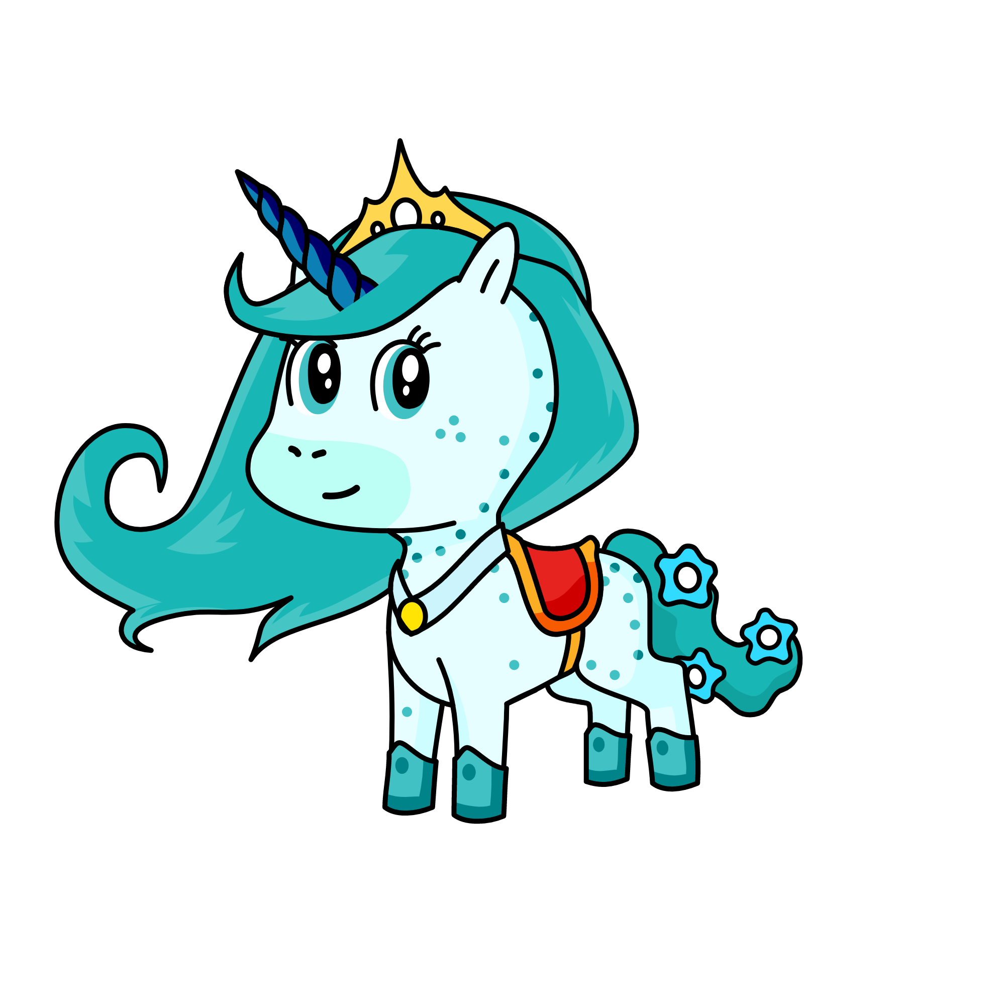 Blueberry, the unicorn