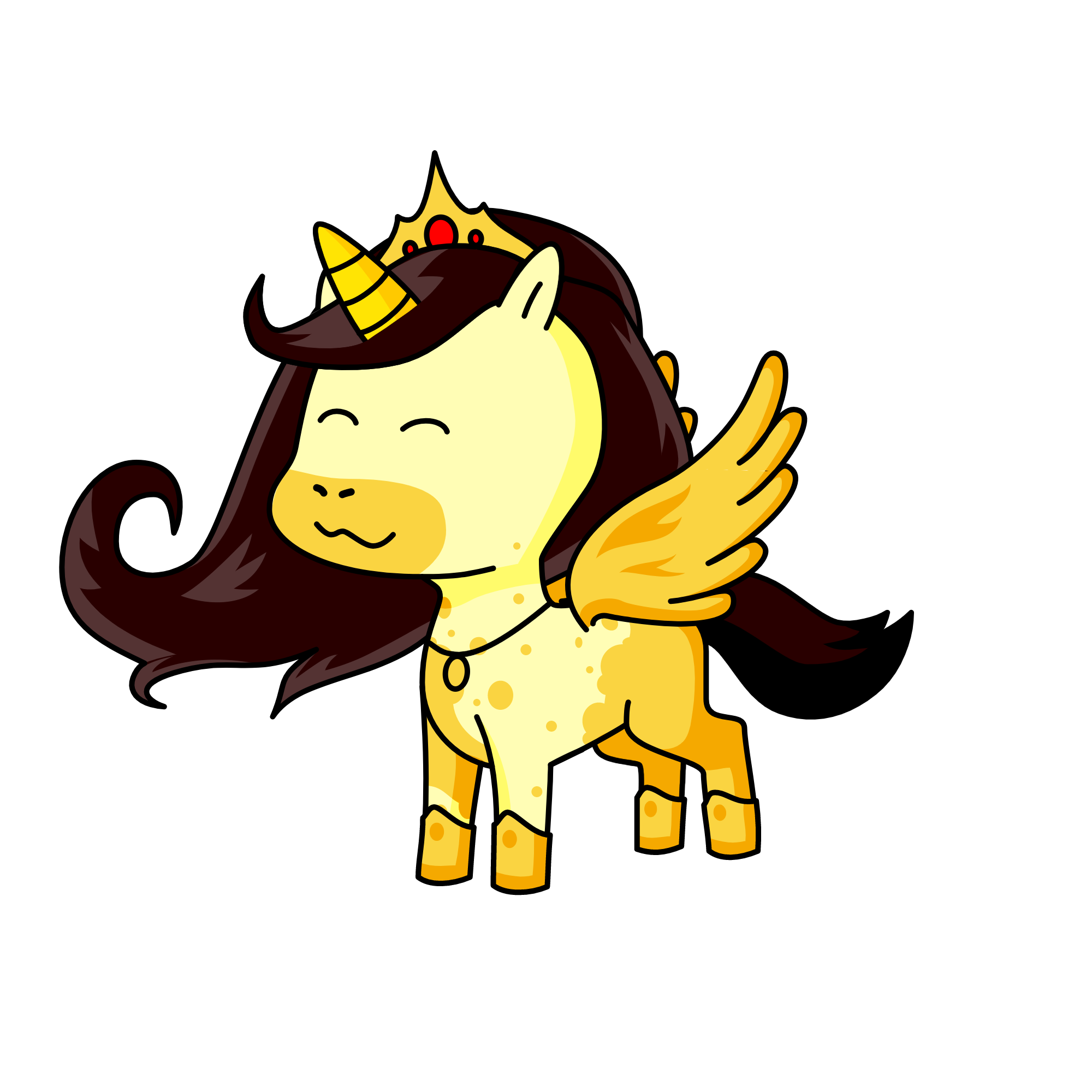 gold, the unicorn