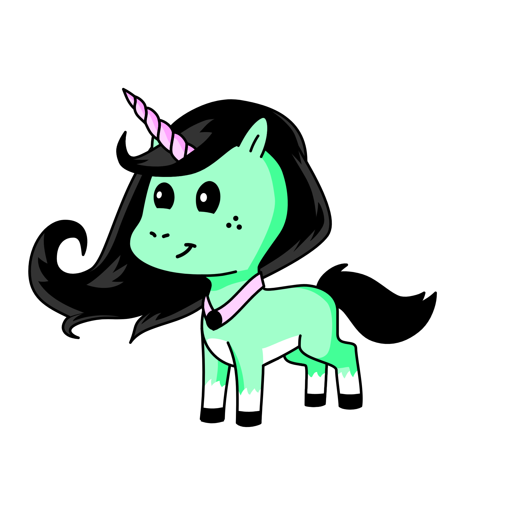Mint, the unicorn