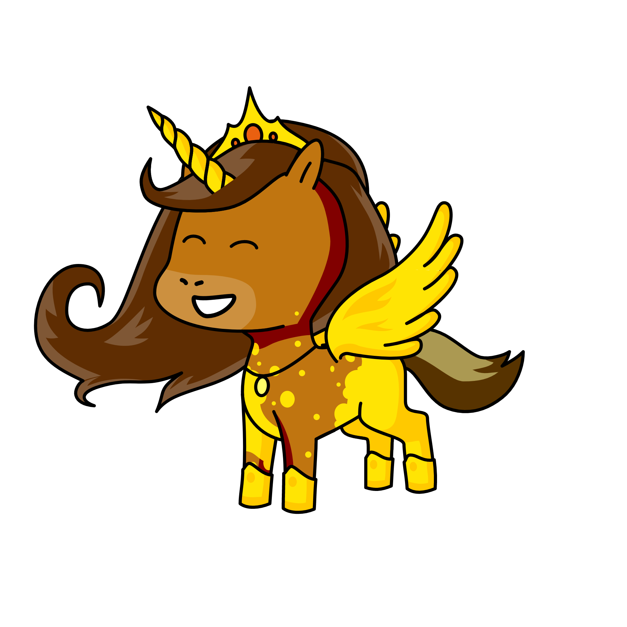 Gold, the unicorn