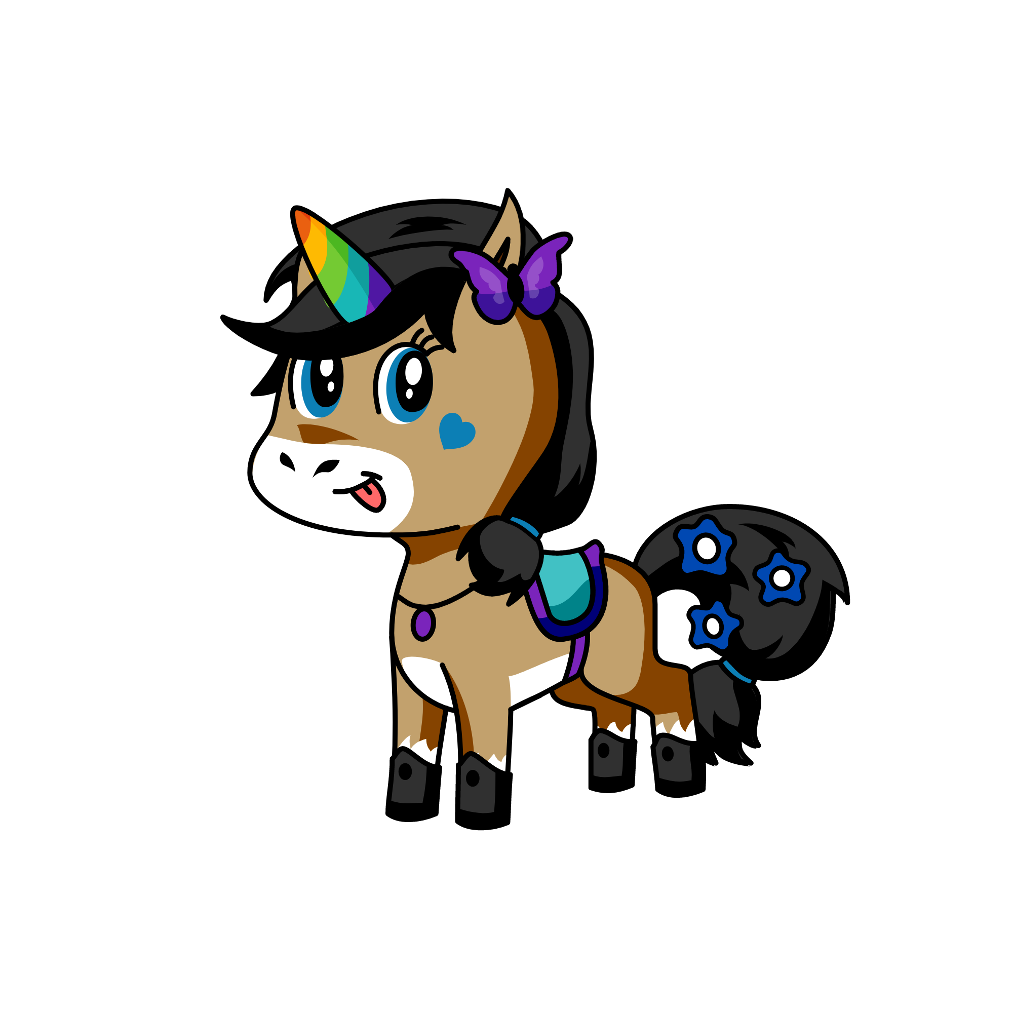 moonlight, the unicorn