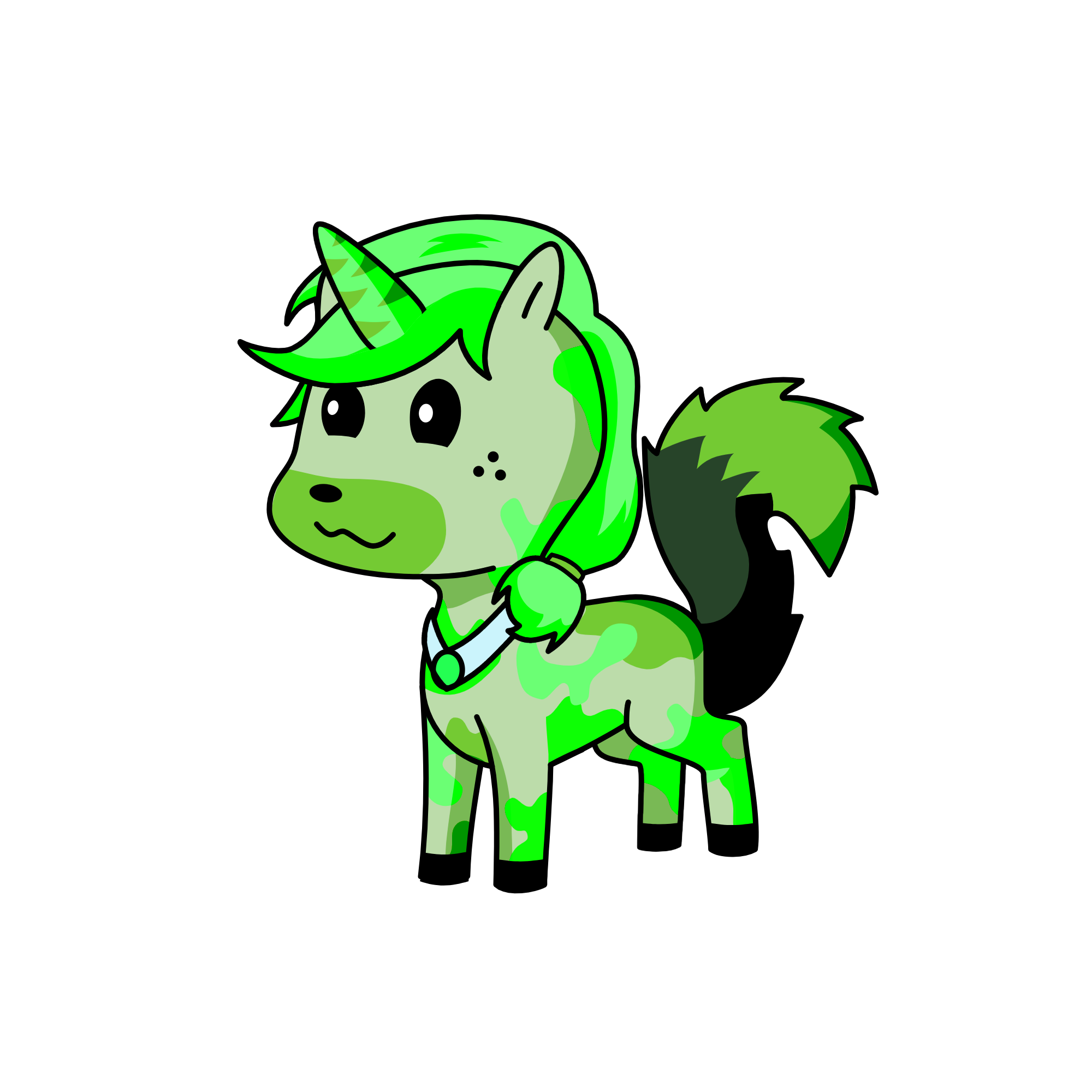 Minecraft Creeper, the unicorn