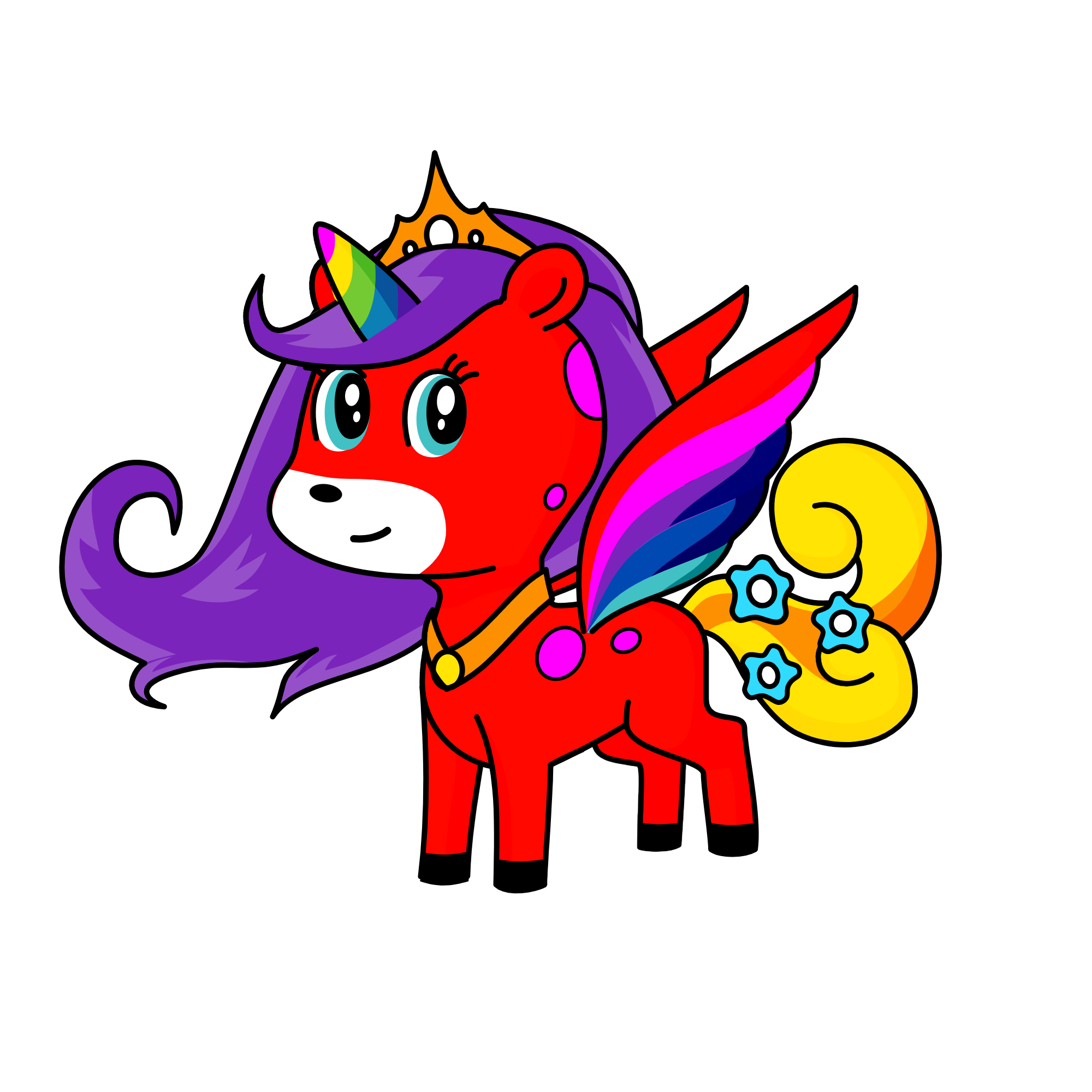 Red, the unicorn