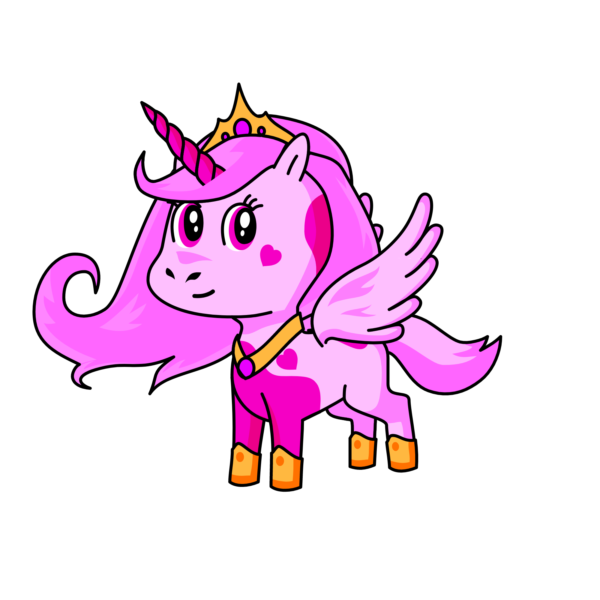 Princess Aurora, the unicorn
