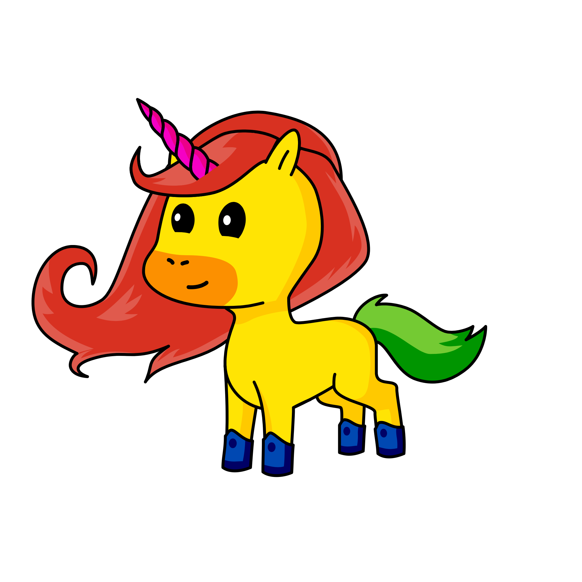 Rainbow , the unicorn