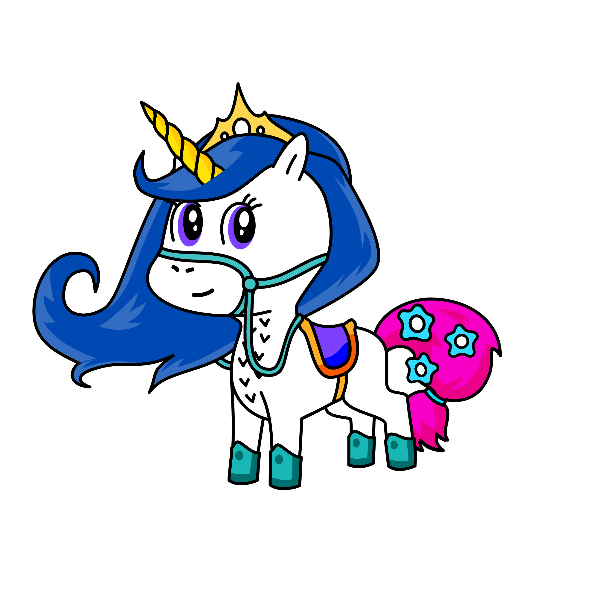 Princess Ruby, the unicorn