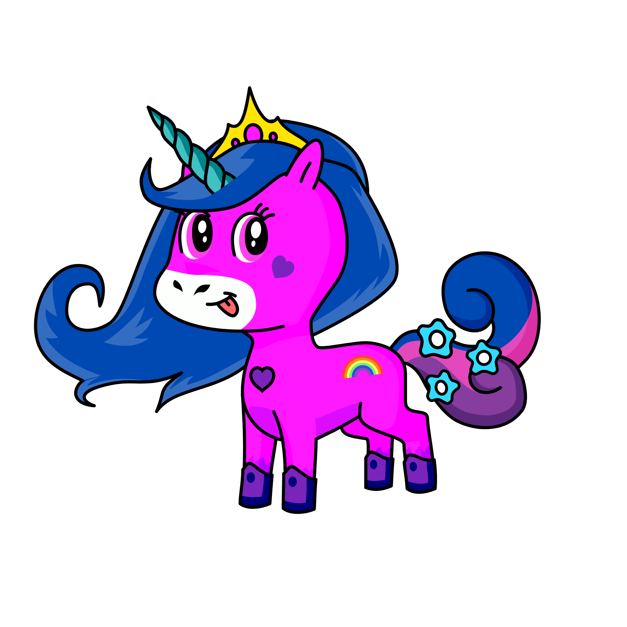 Sassy Fancy Feet, the unicorn