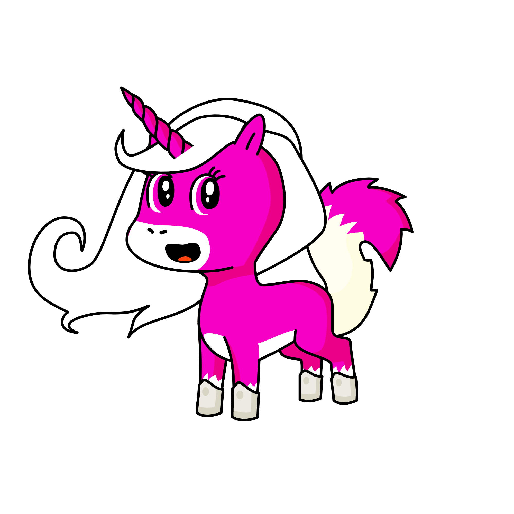 Its a dead rat, the unicorn