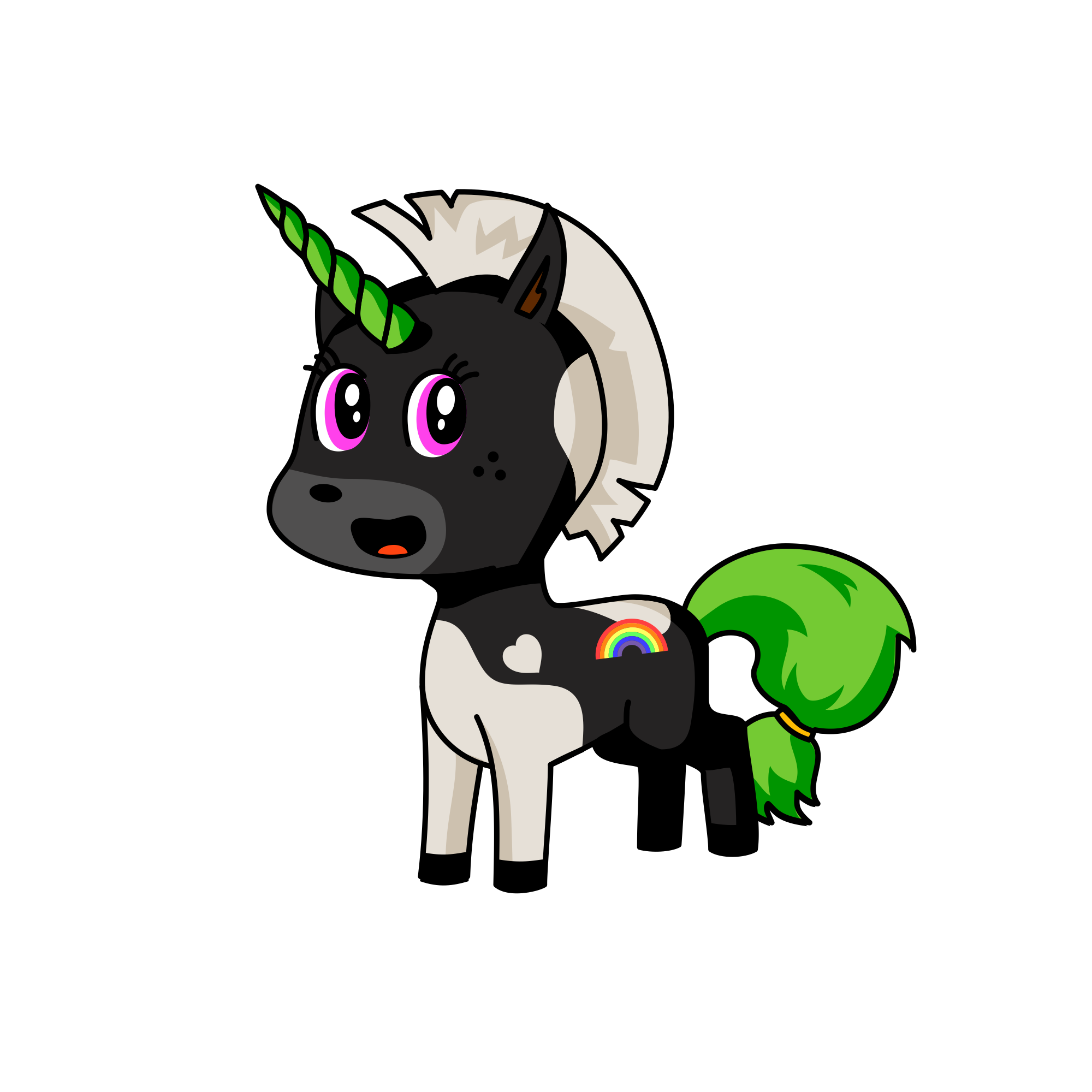 Gibberish , the unicorn
