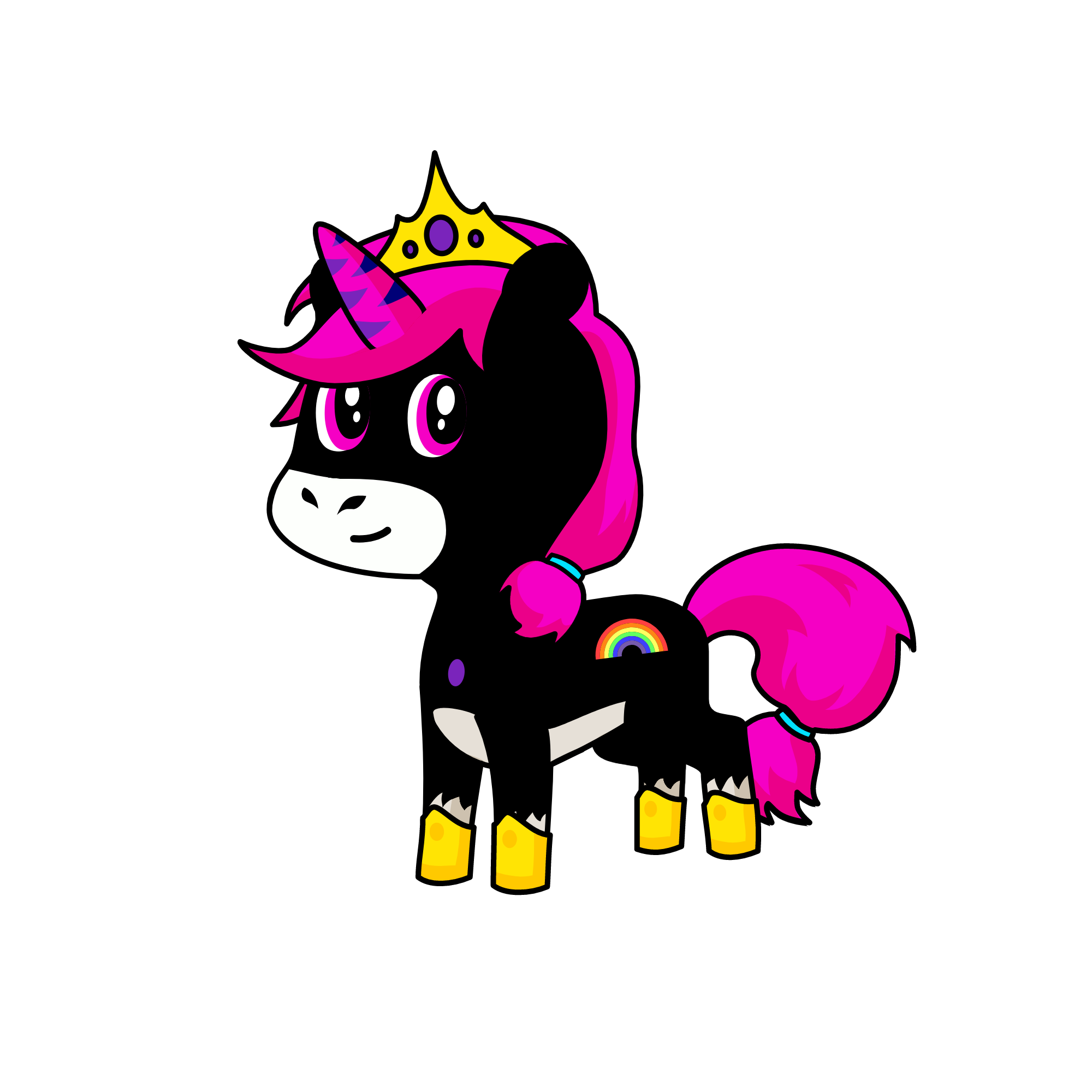 Gece, the unicorn