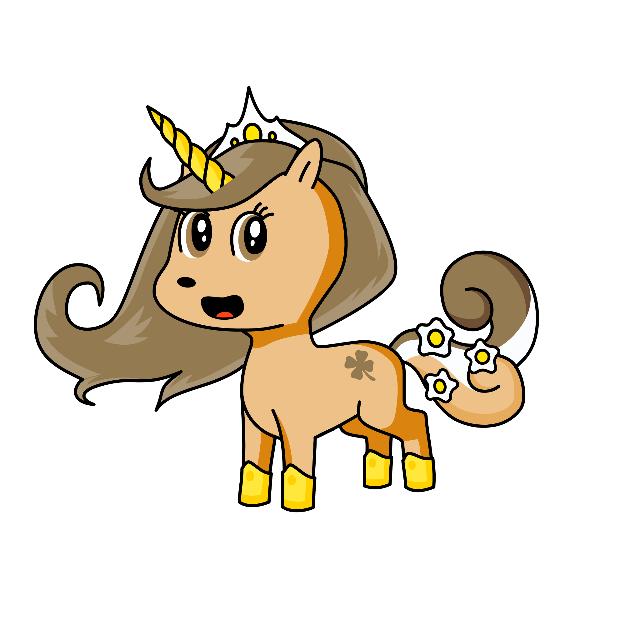 Gold, the unicorn
