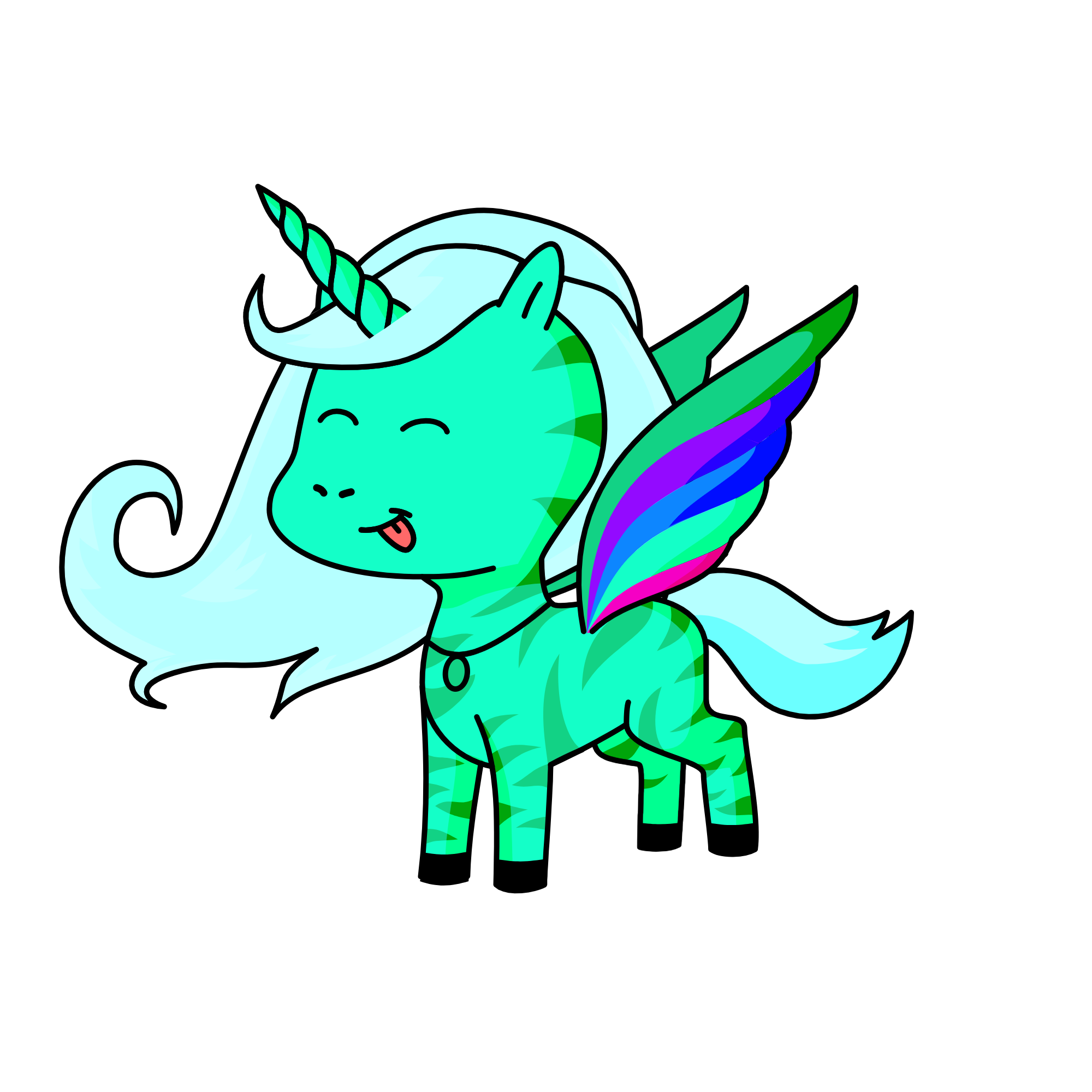 Minty, the unicorn