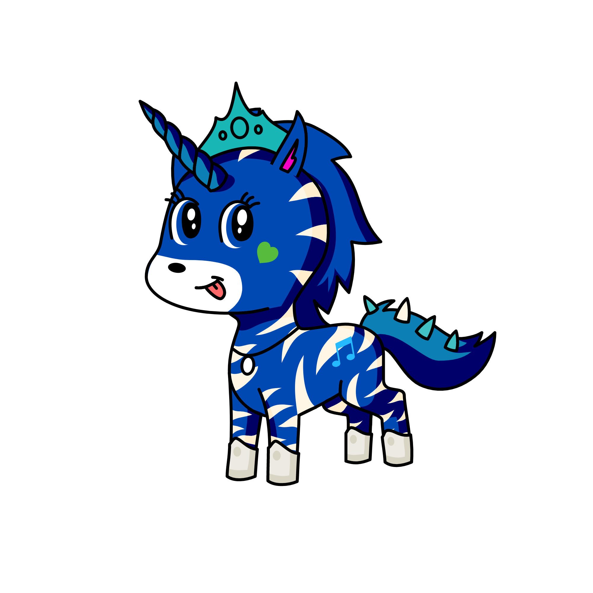 snow , the unicorn