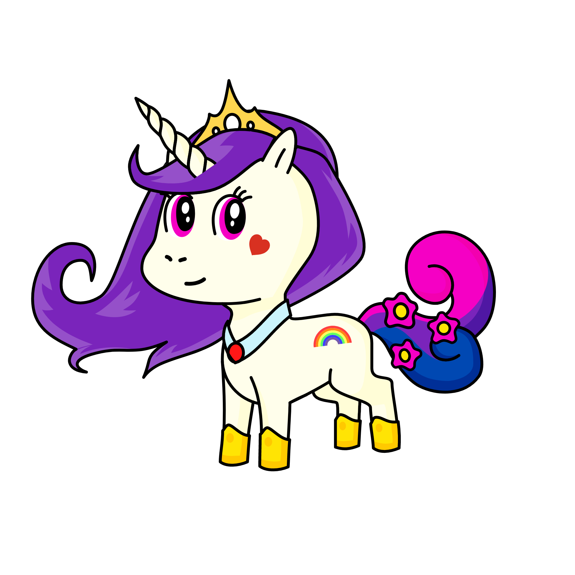snow cone, the unicorn