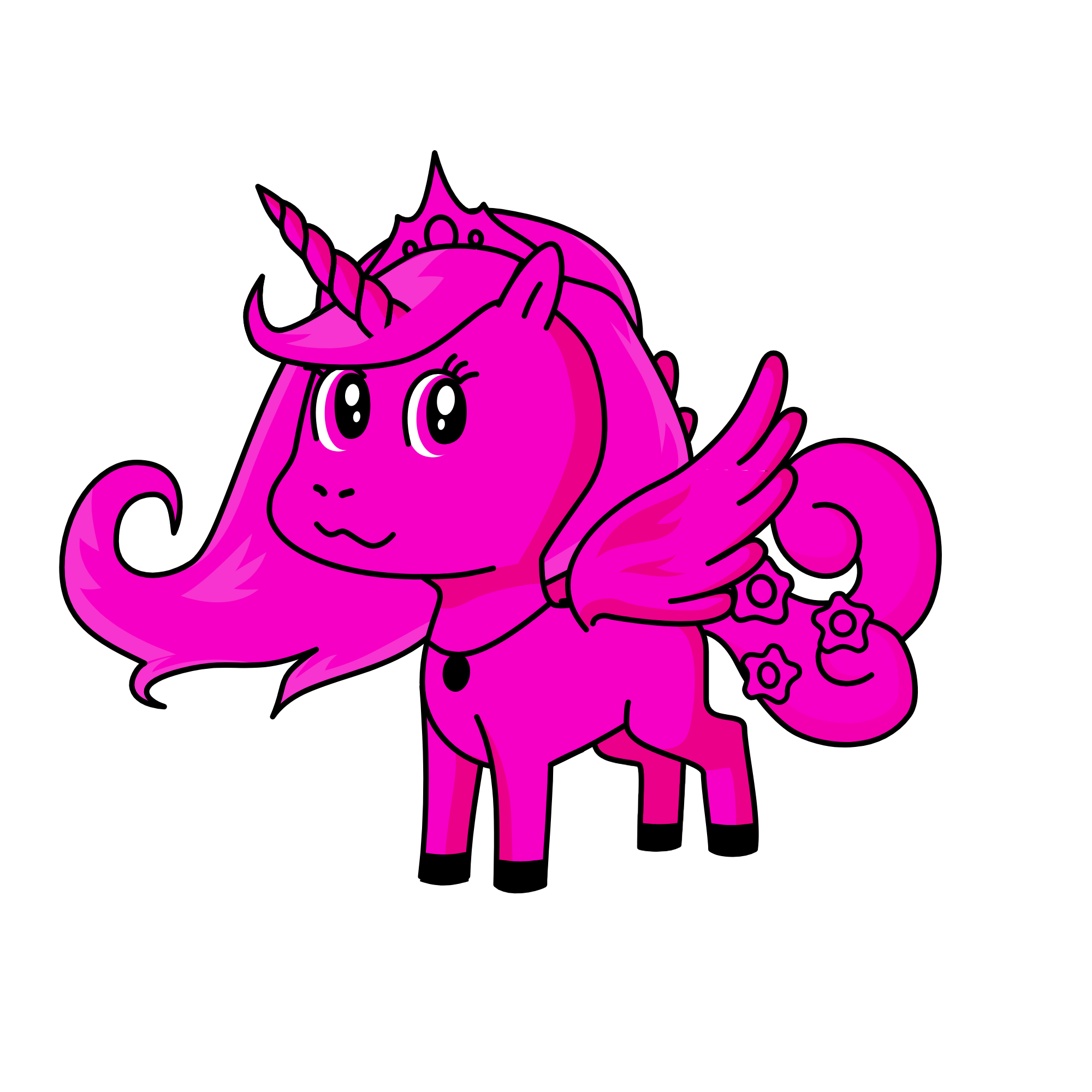 PINK, the unicorn