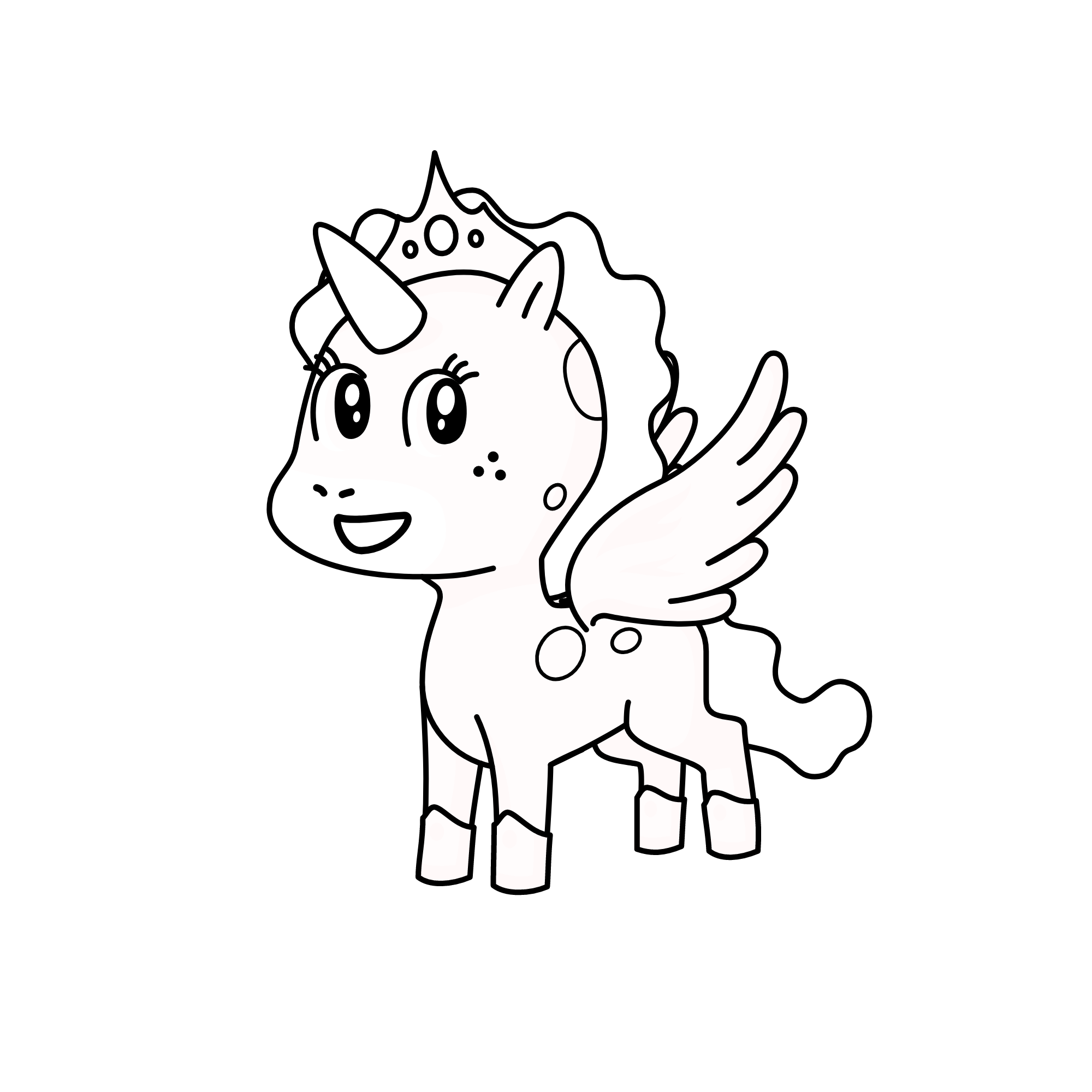 Queen Cloudy of cloudcorns, the unicorn