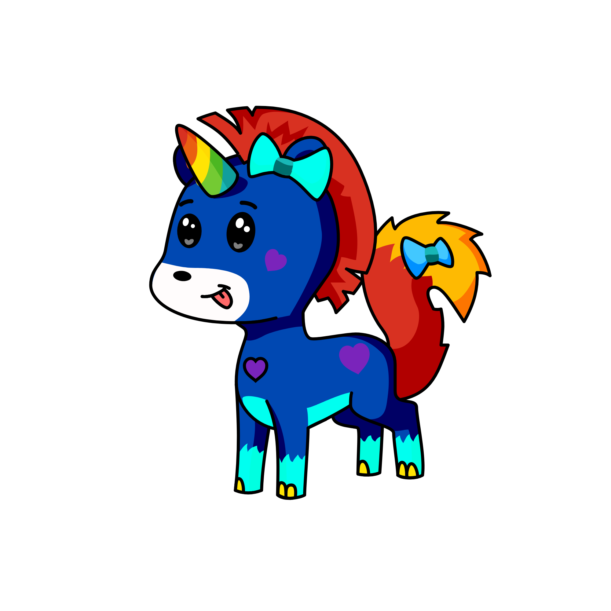 snowy, the unicorn