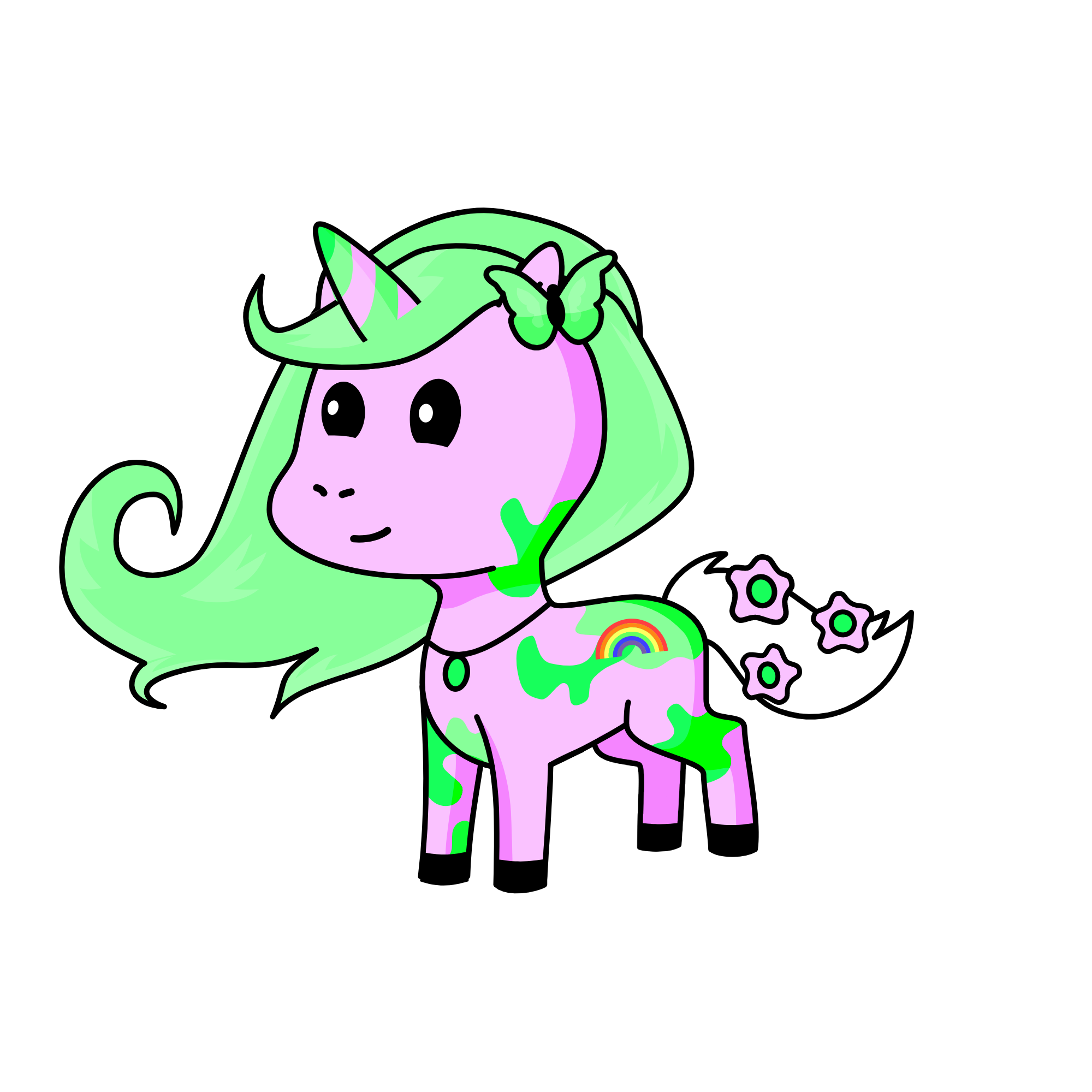Minty mint, the unicorn