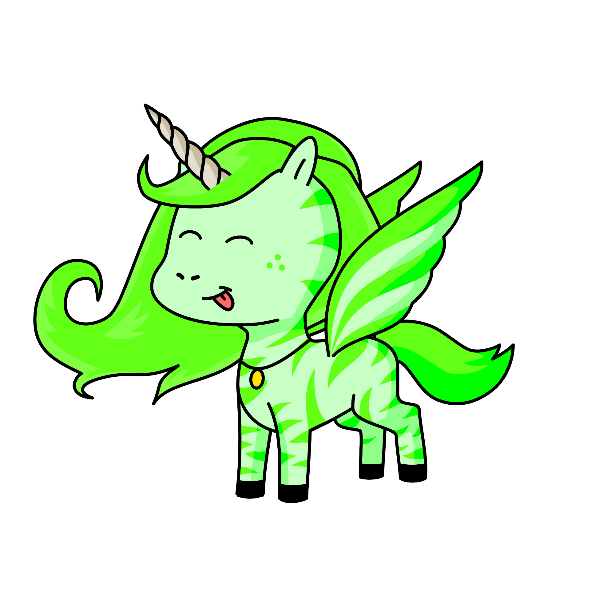 Mint, the unicorn
