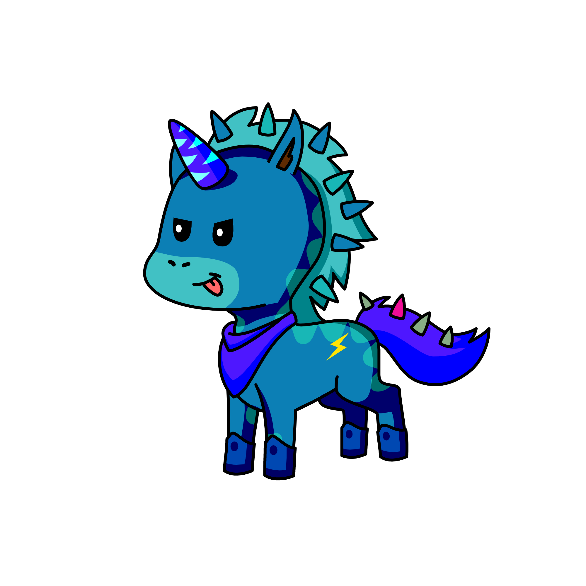 spikes, the unicorn