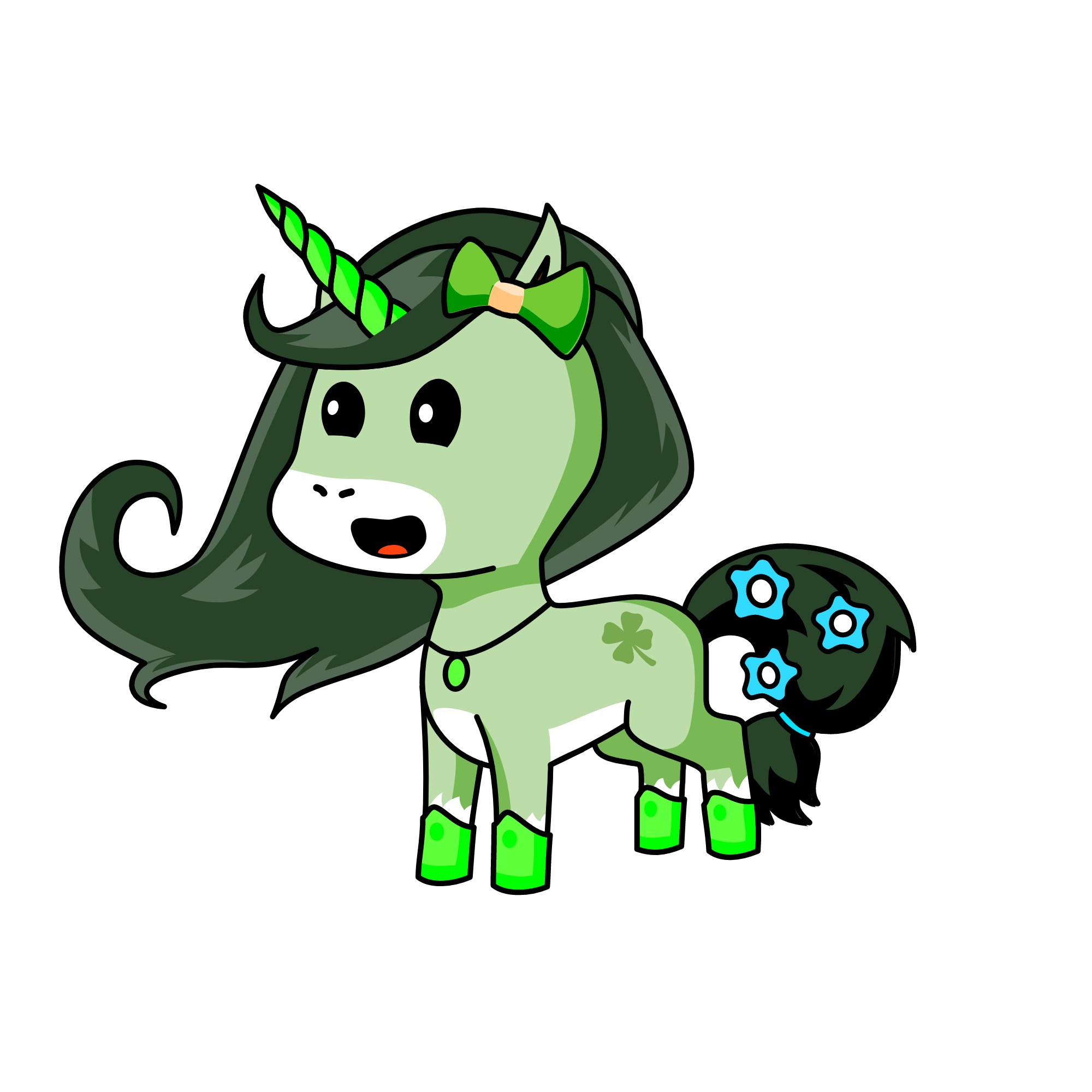 greenie, the unicorn