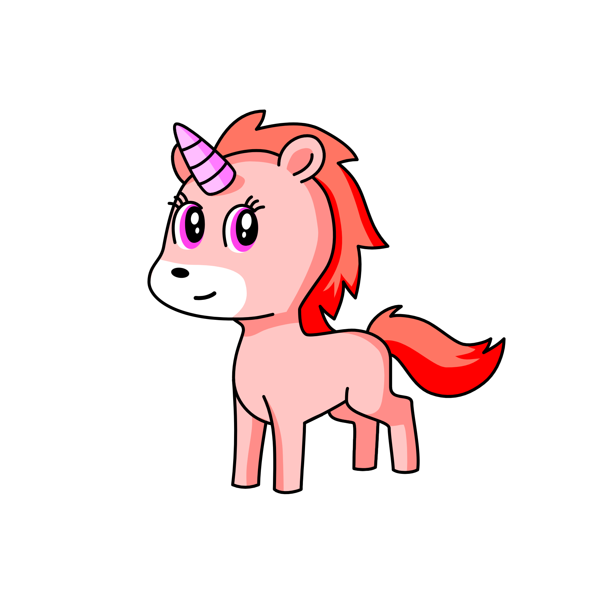 Pinky, the unicorn