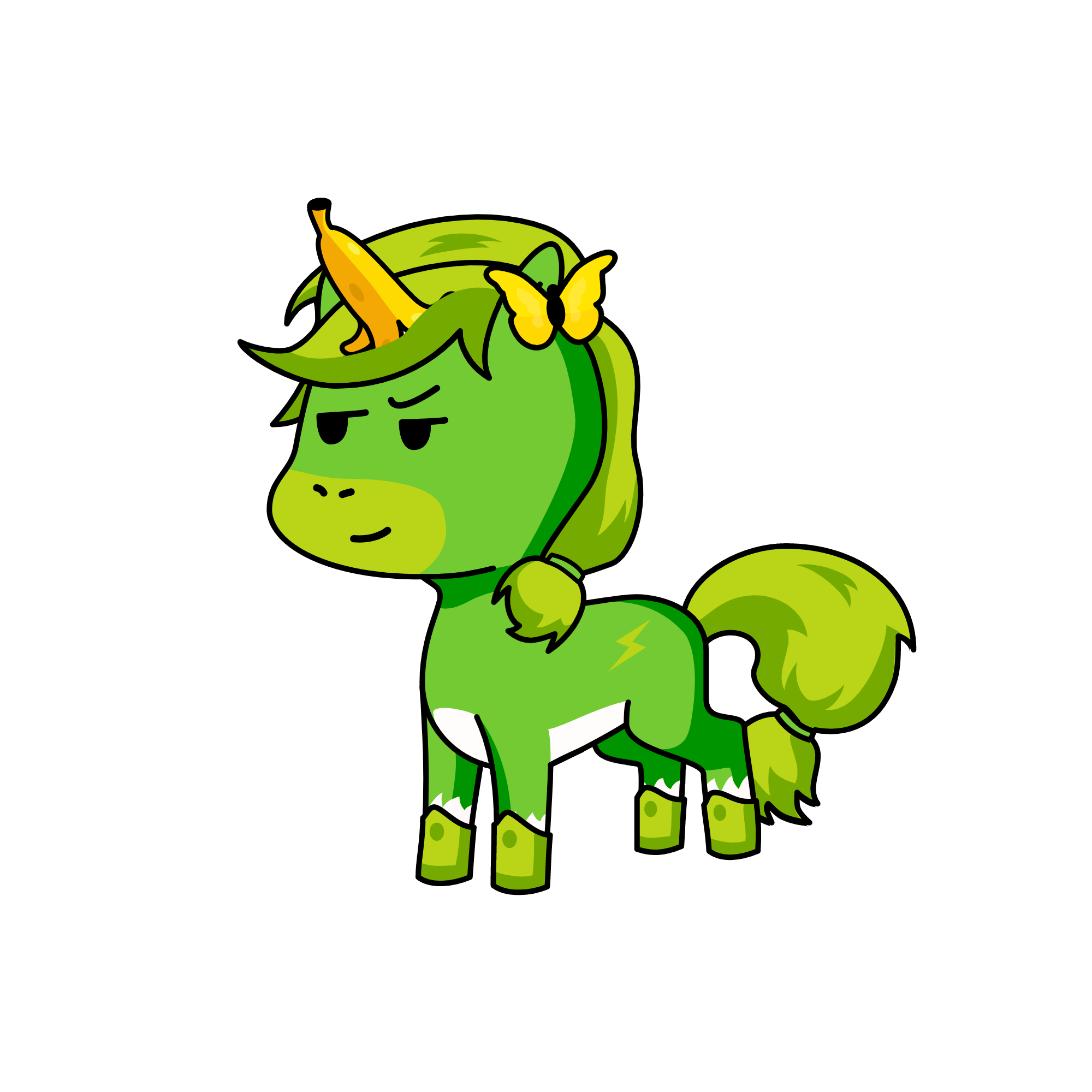Farfallina, the unicorn