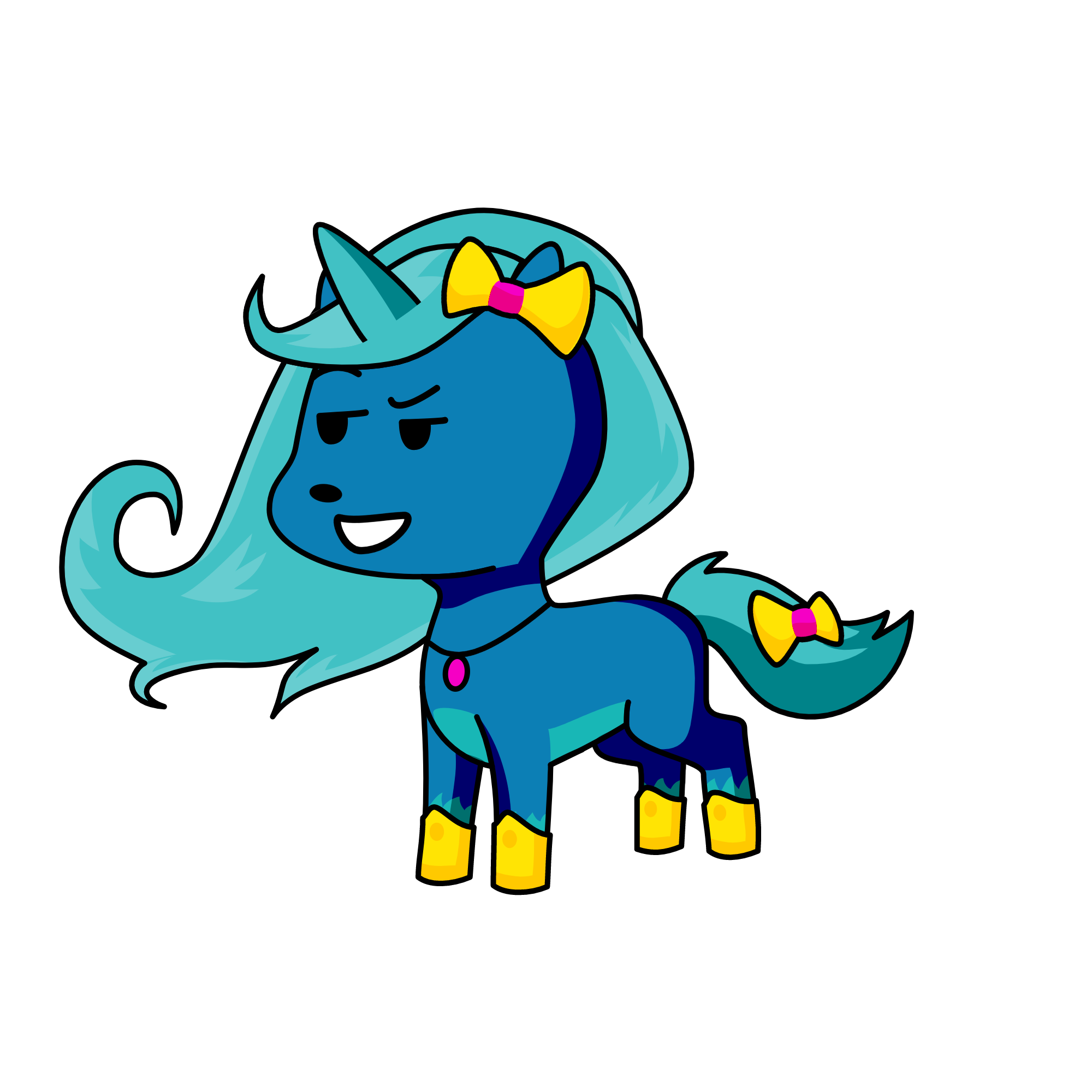 Rainbow Dash, the unicorn