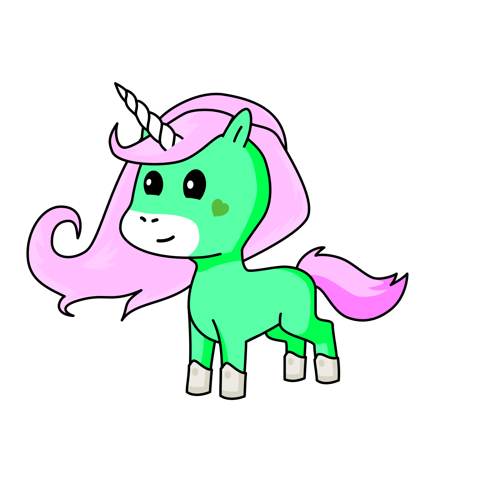 Spring, the unicorn