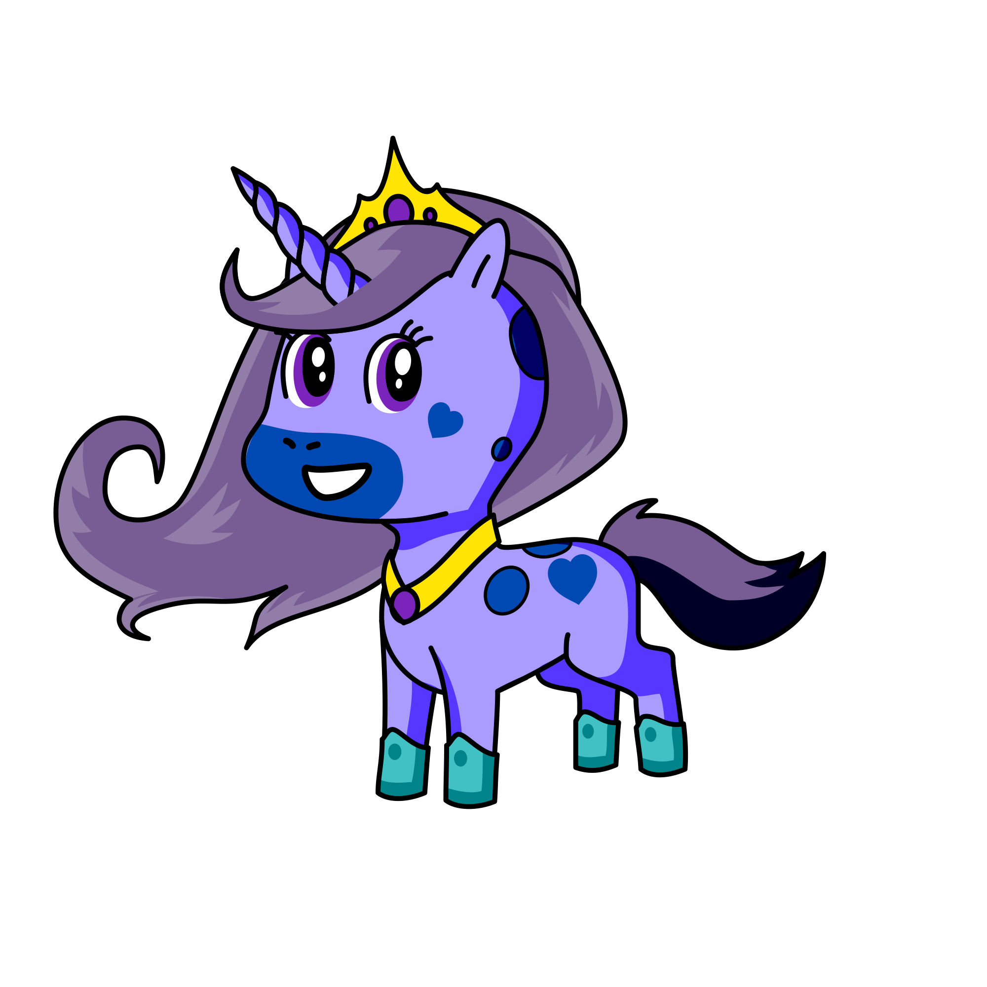 Princess Darkwinds , the unicorn