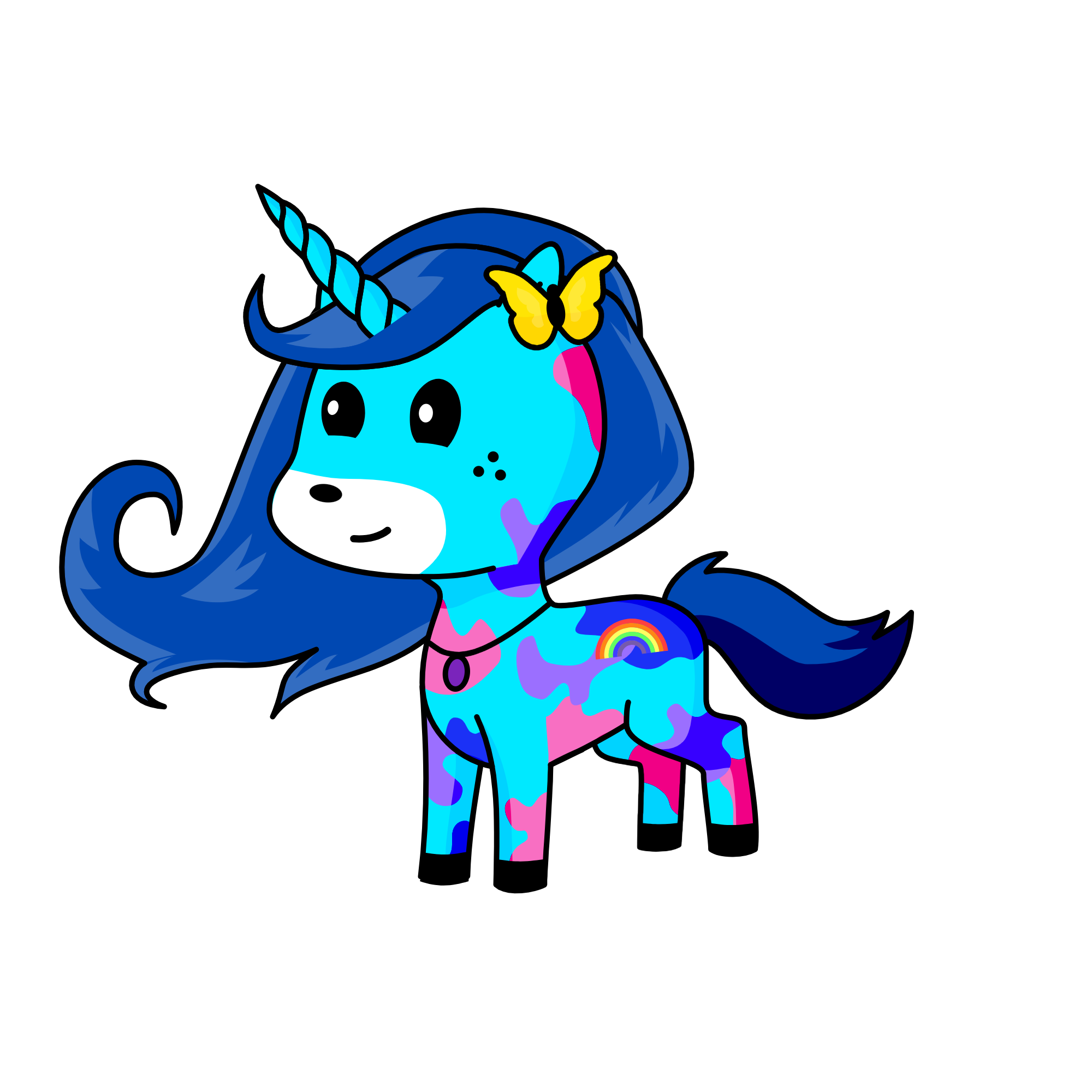 Blue-sky, the unicorn