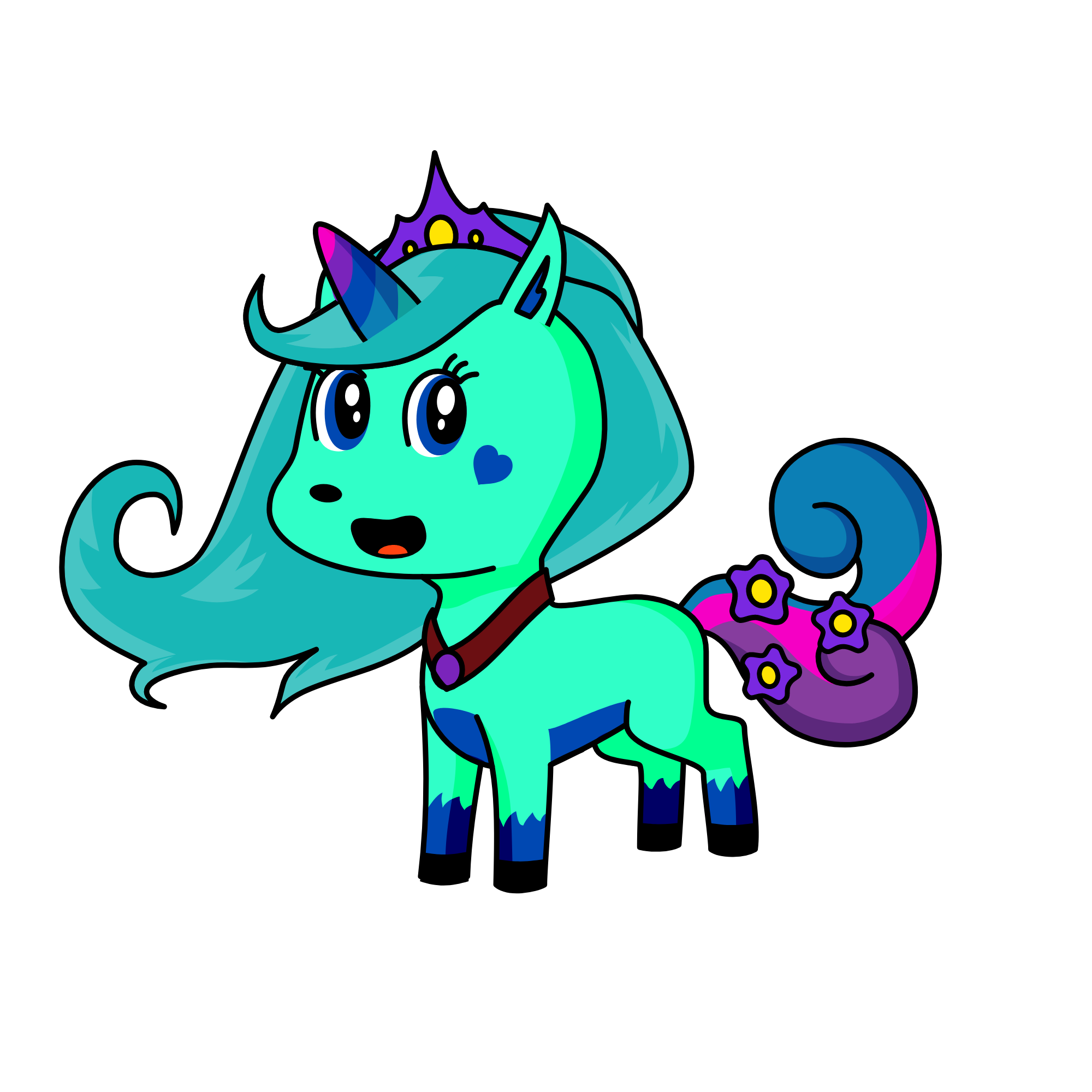 Princess Amra, the unicorn