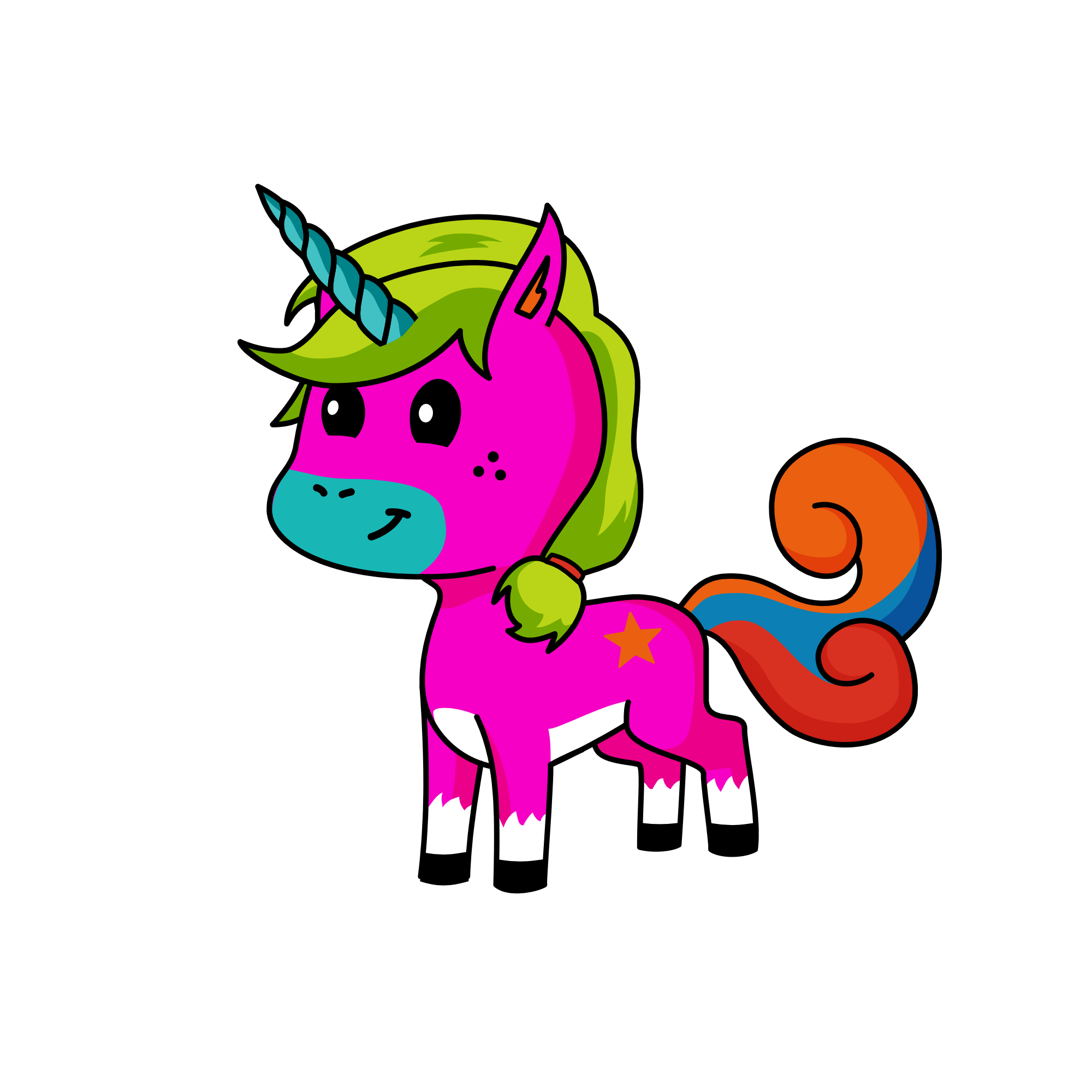 Pop star , the unicorn