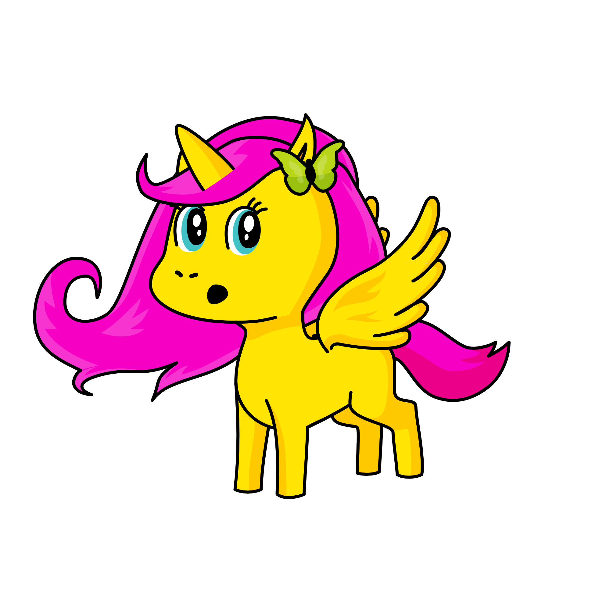 Fluttershy, the unicorn