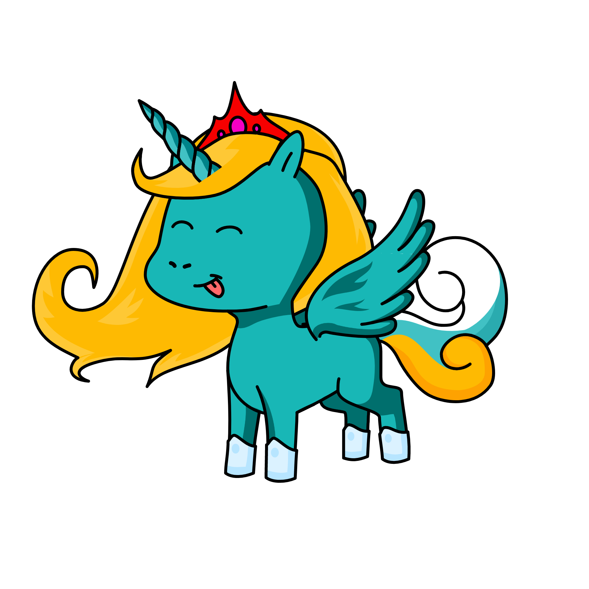 samanta bff es terca, the unicorn