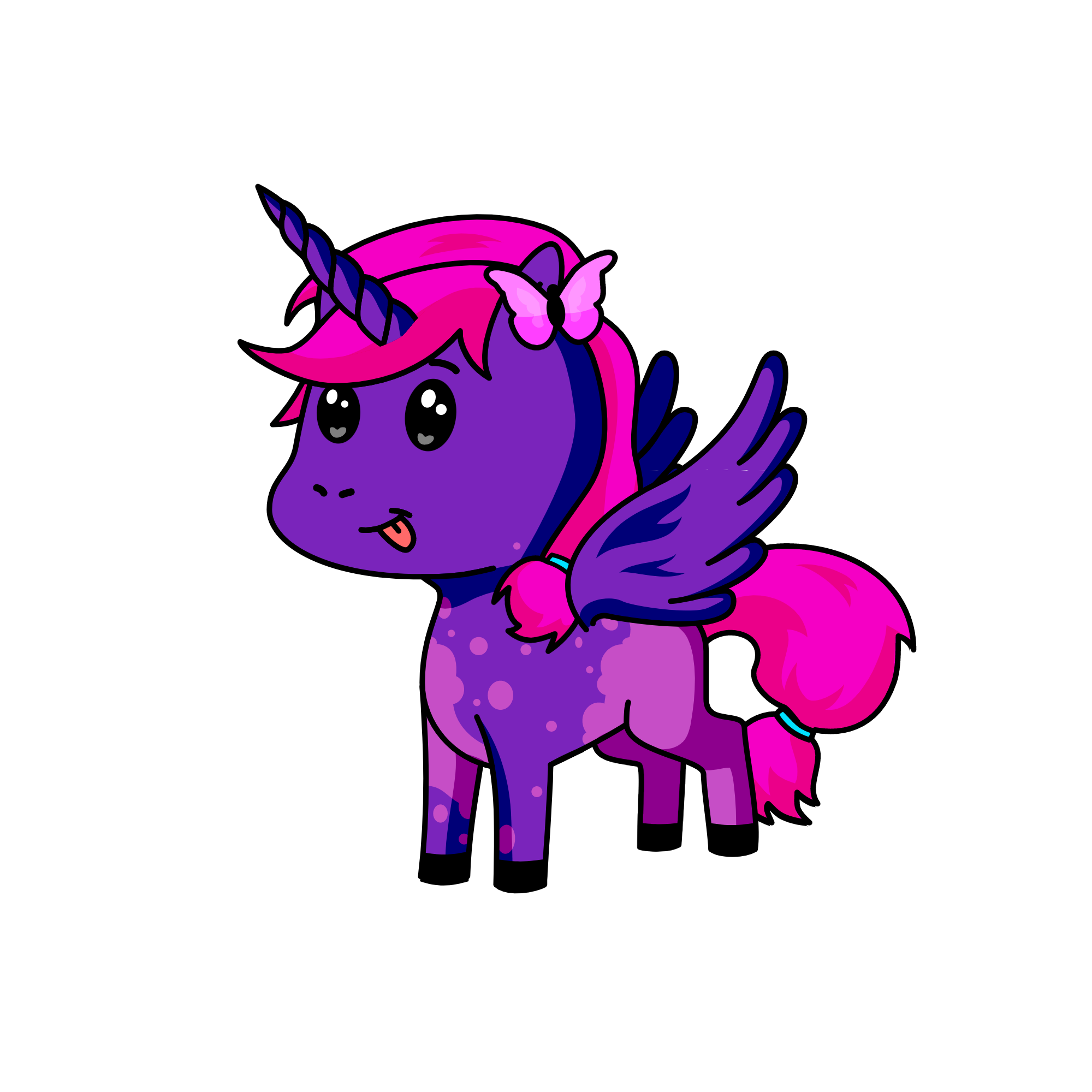 Night time Purpleicios (Night Purples), the unicorn