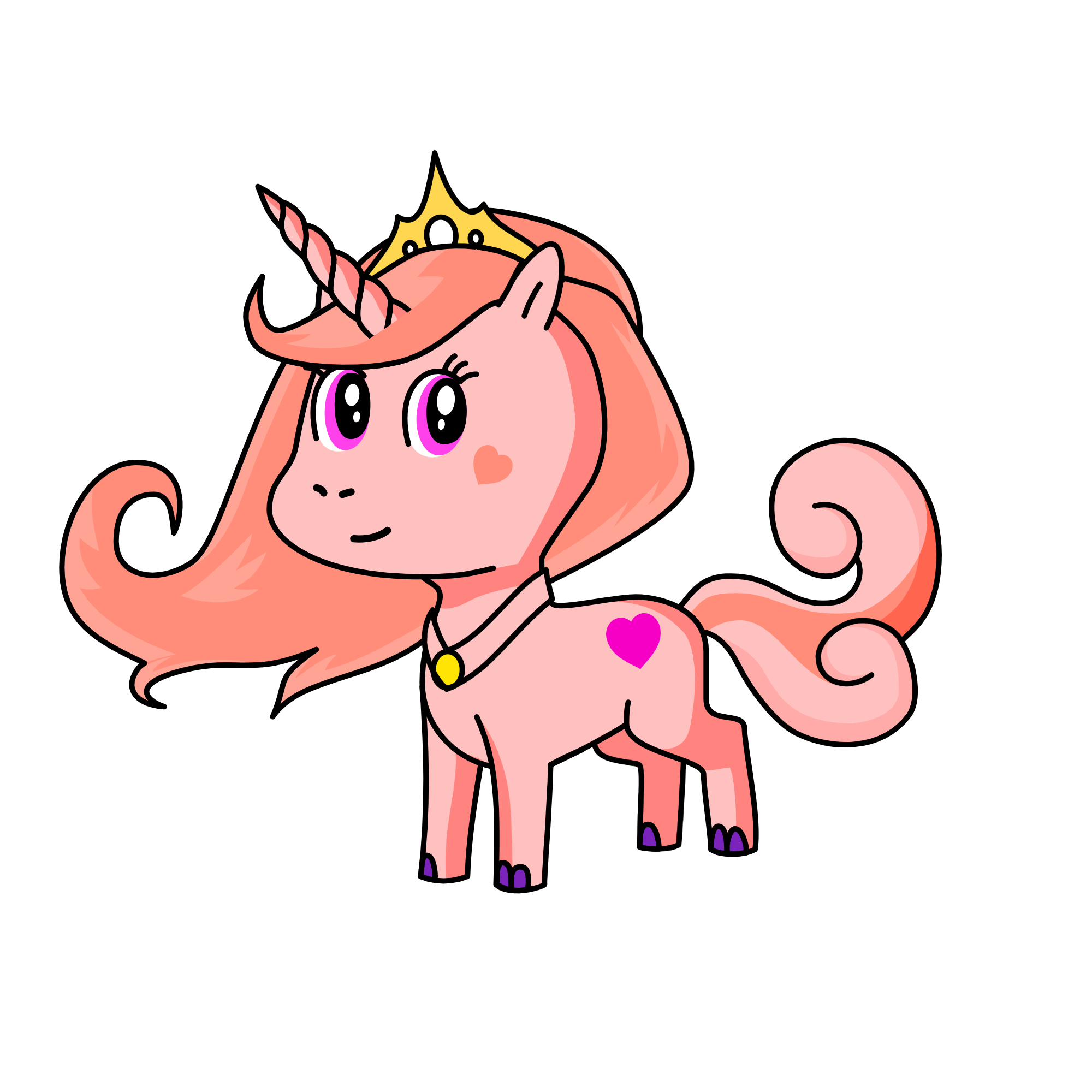 Princess Sparkles, the unicorn