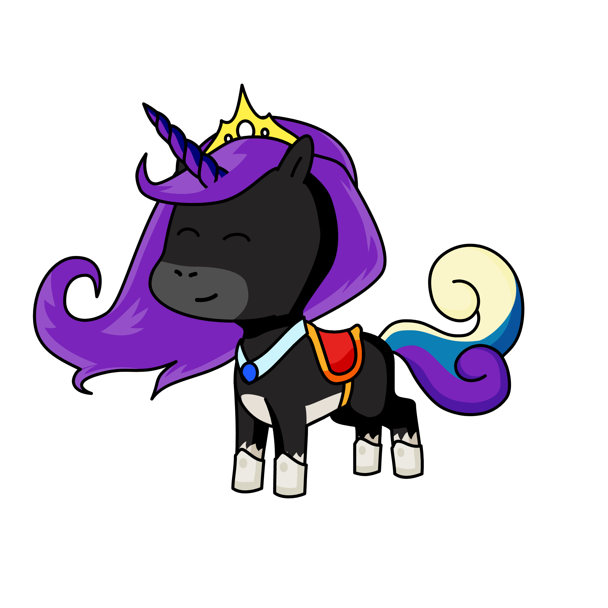Violet, the unicorn