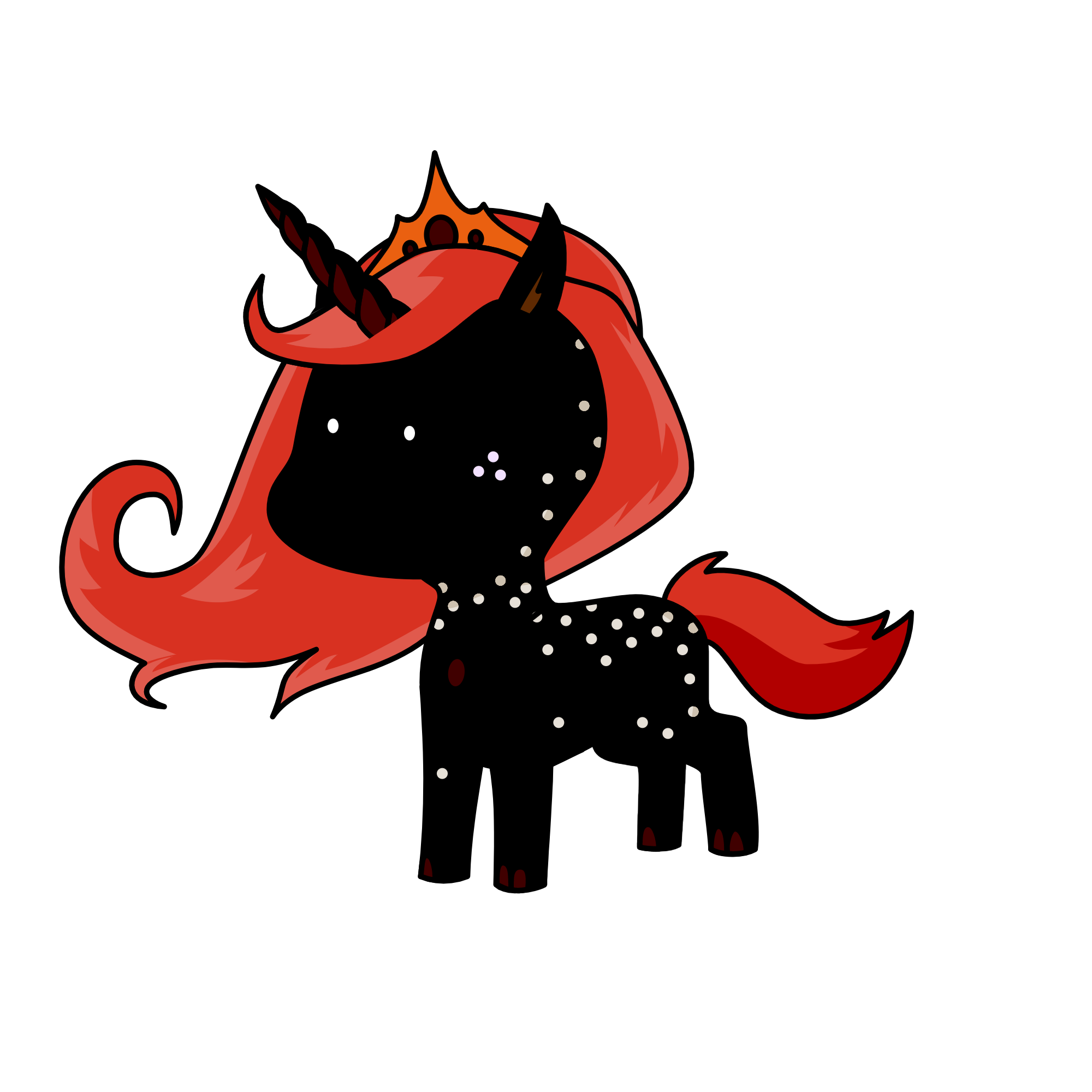 blacky, the unicorn