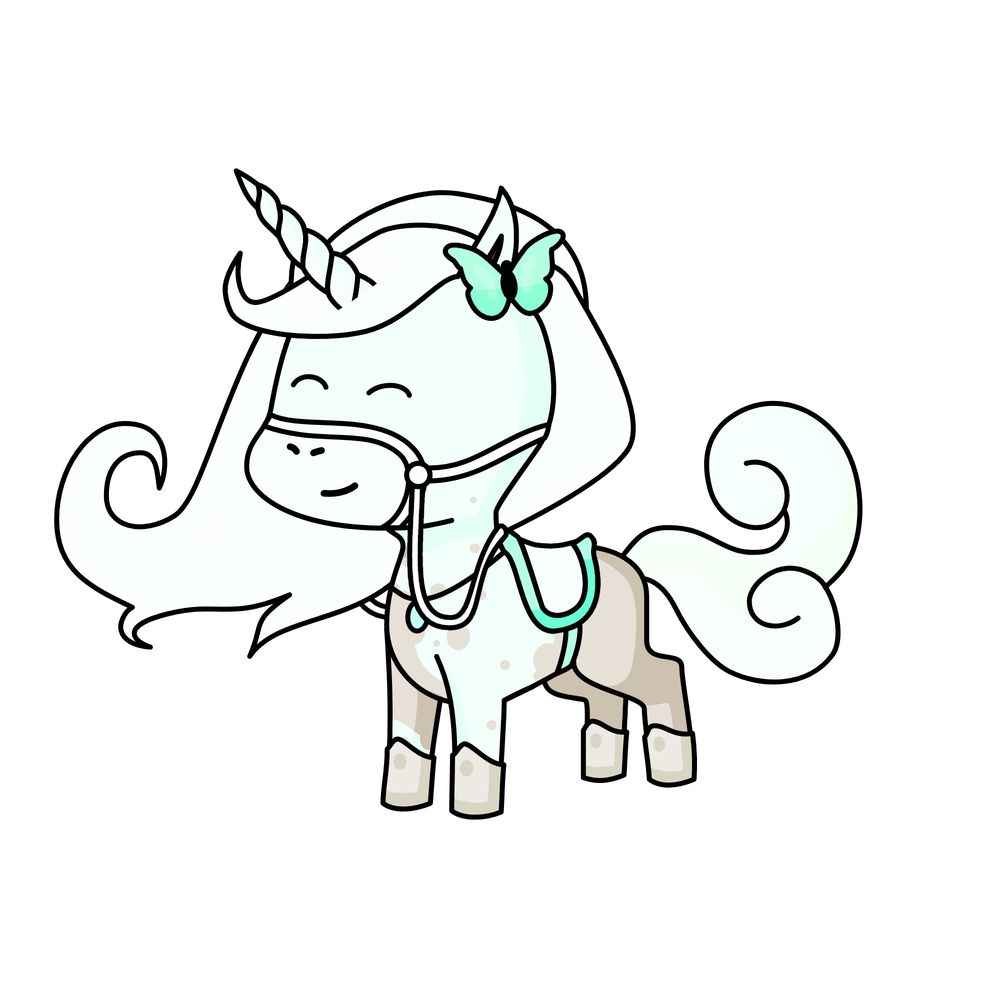 Snow, the unicorn