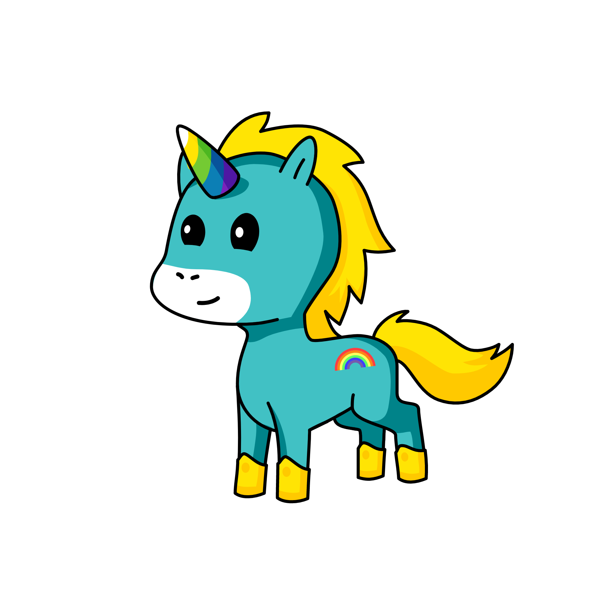 Prince Rainbow Rocket, the unicorn