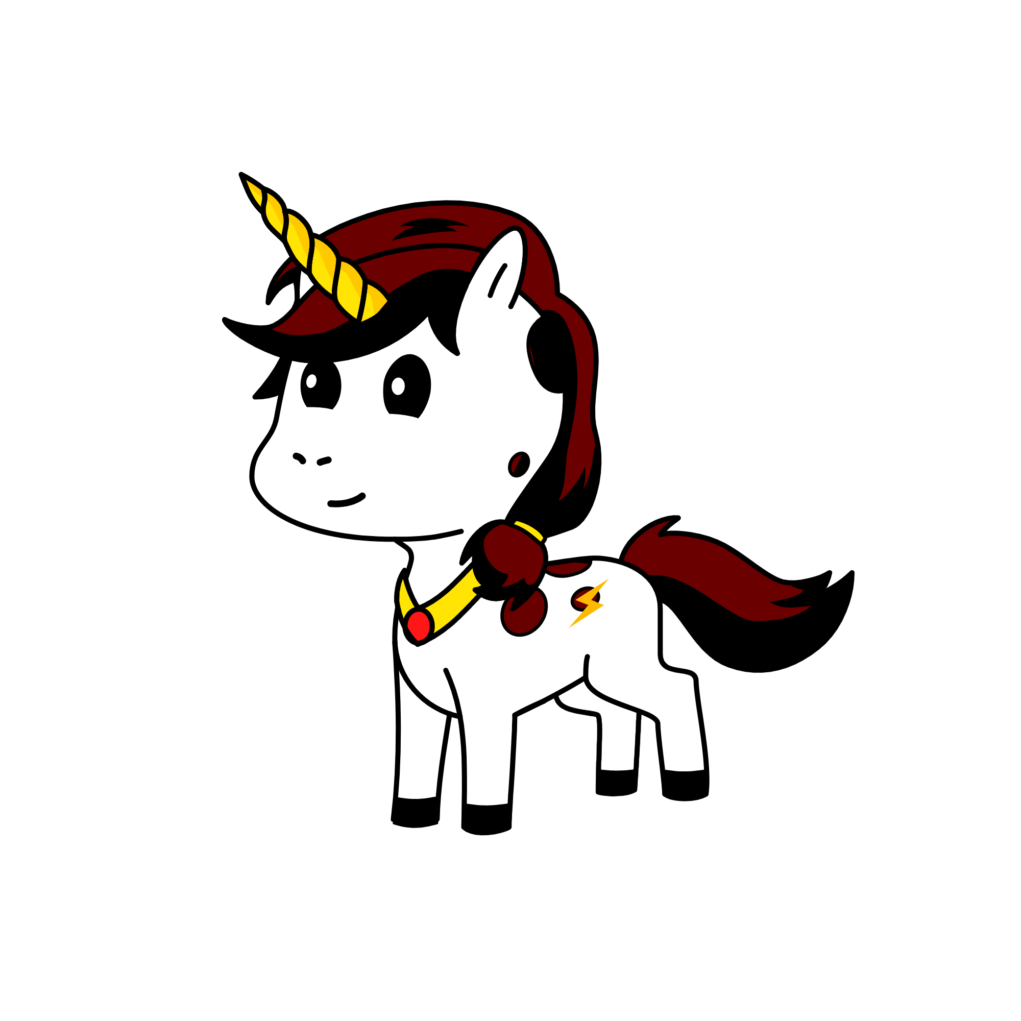 Heavenly Moonbeam, the unicorn