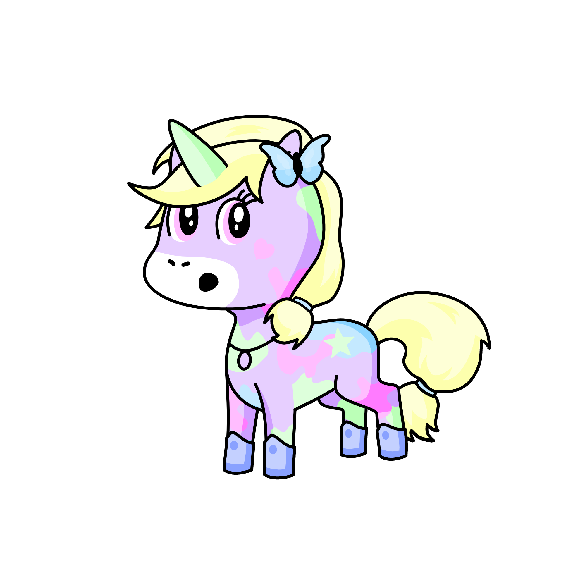 Pastely , the unicorn