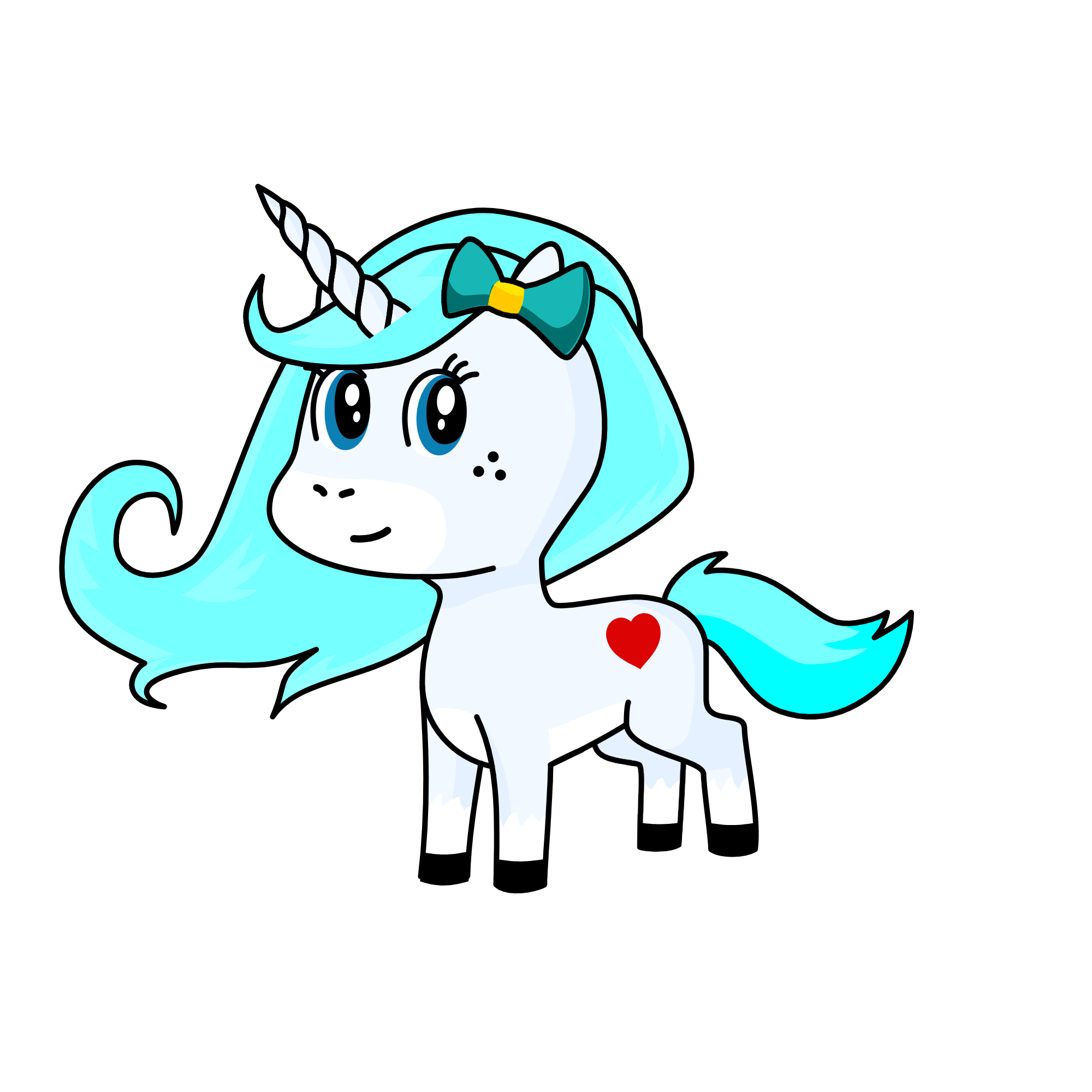 Snow, the unicorn