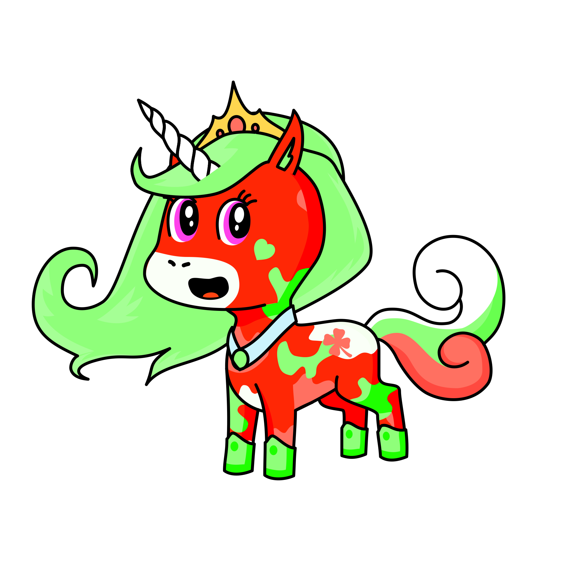 Frosty the Christmas unicorn , the unicorn