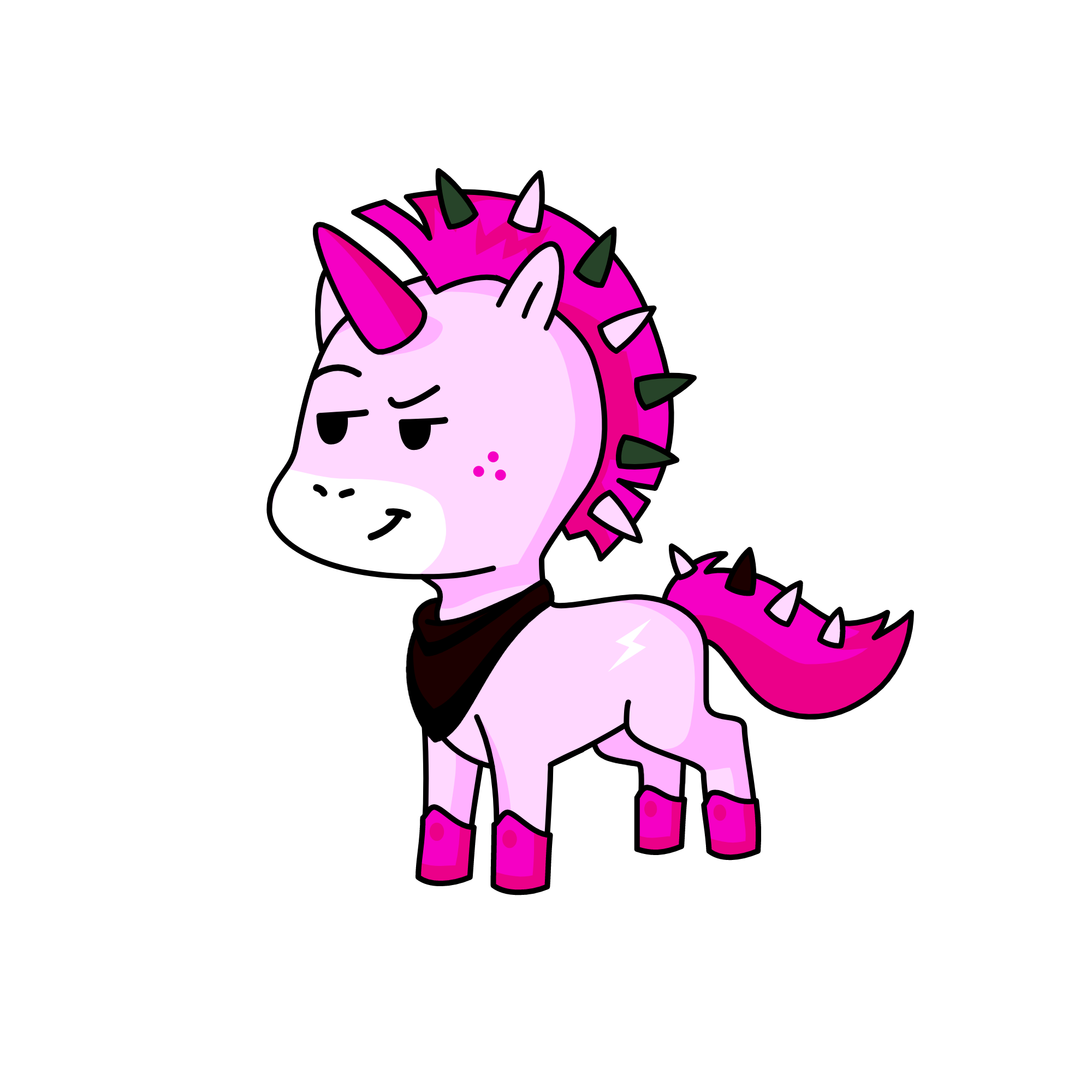 Pink unicorn, the unicorn