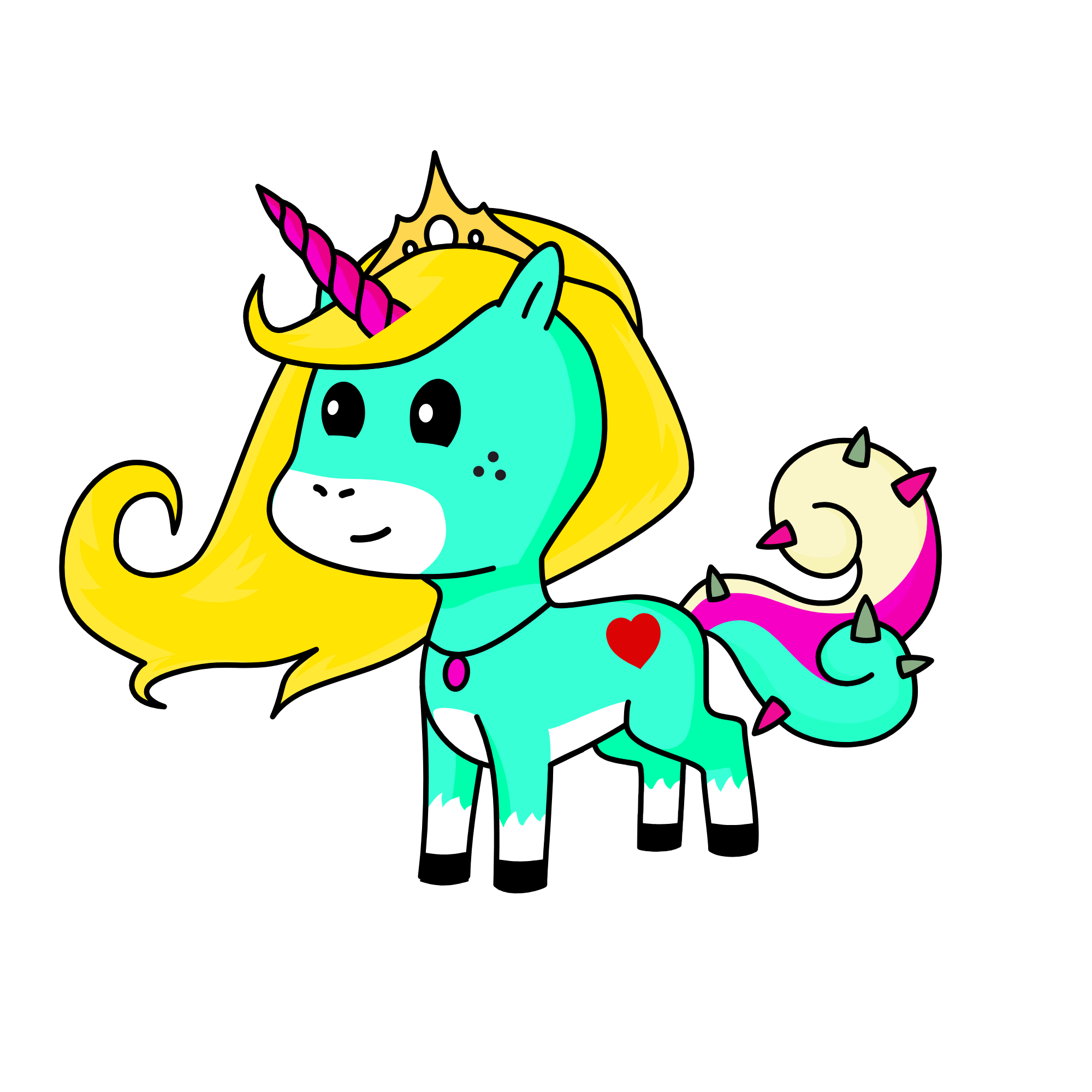 Shy, the unicorn