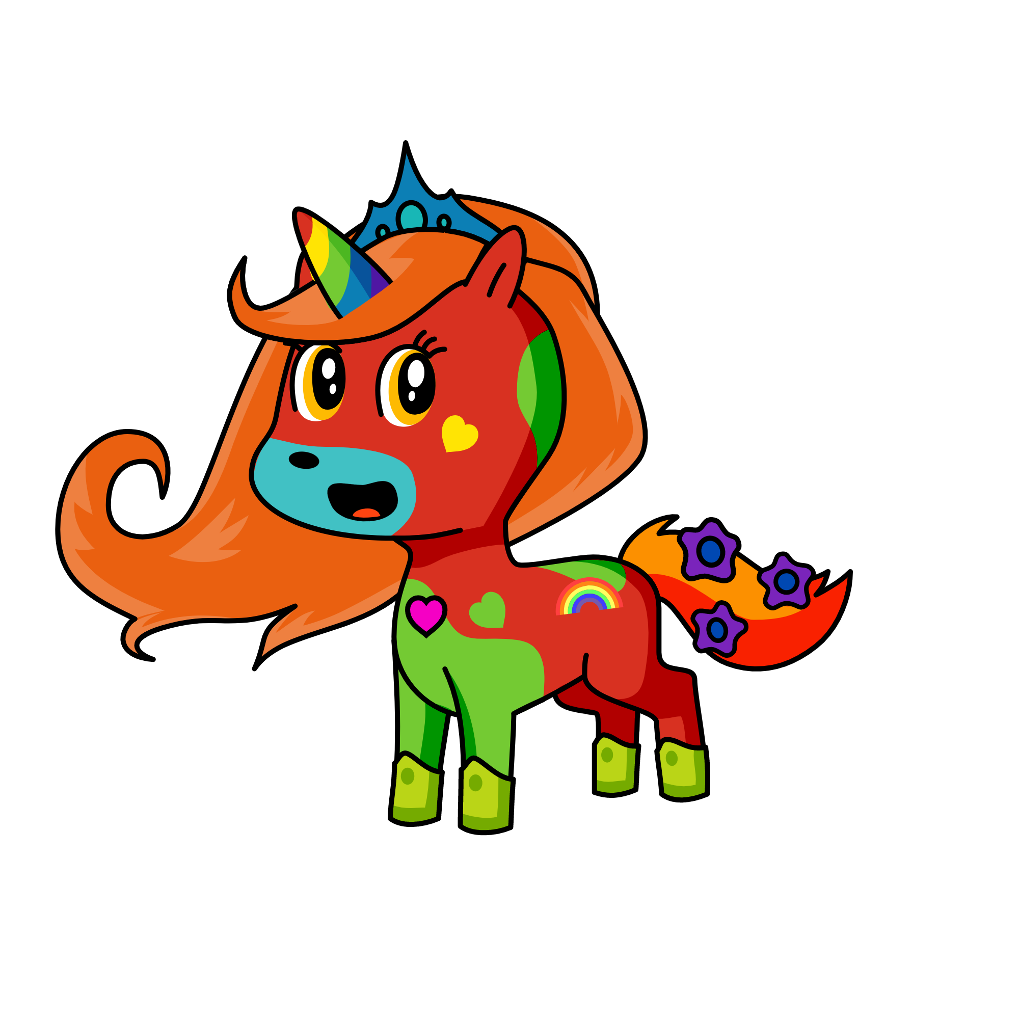 Raibonw, the unicorn