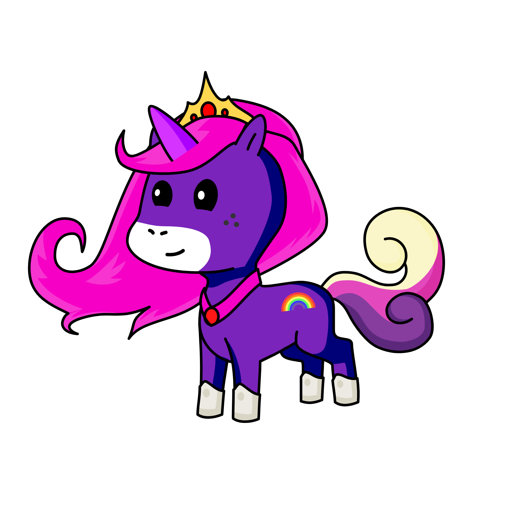 Petty Pink, the unicorn