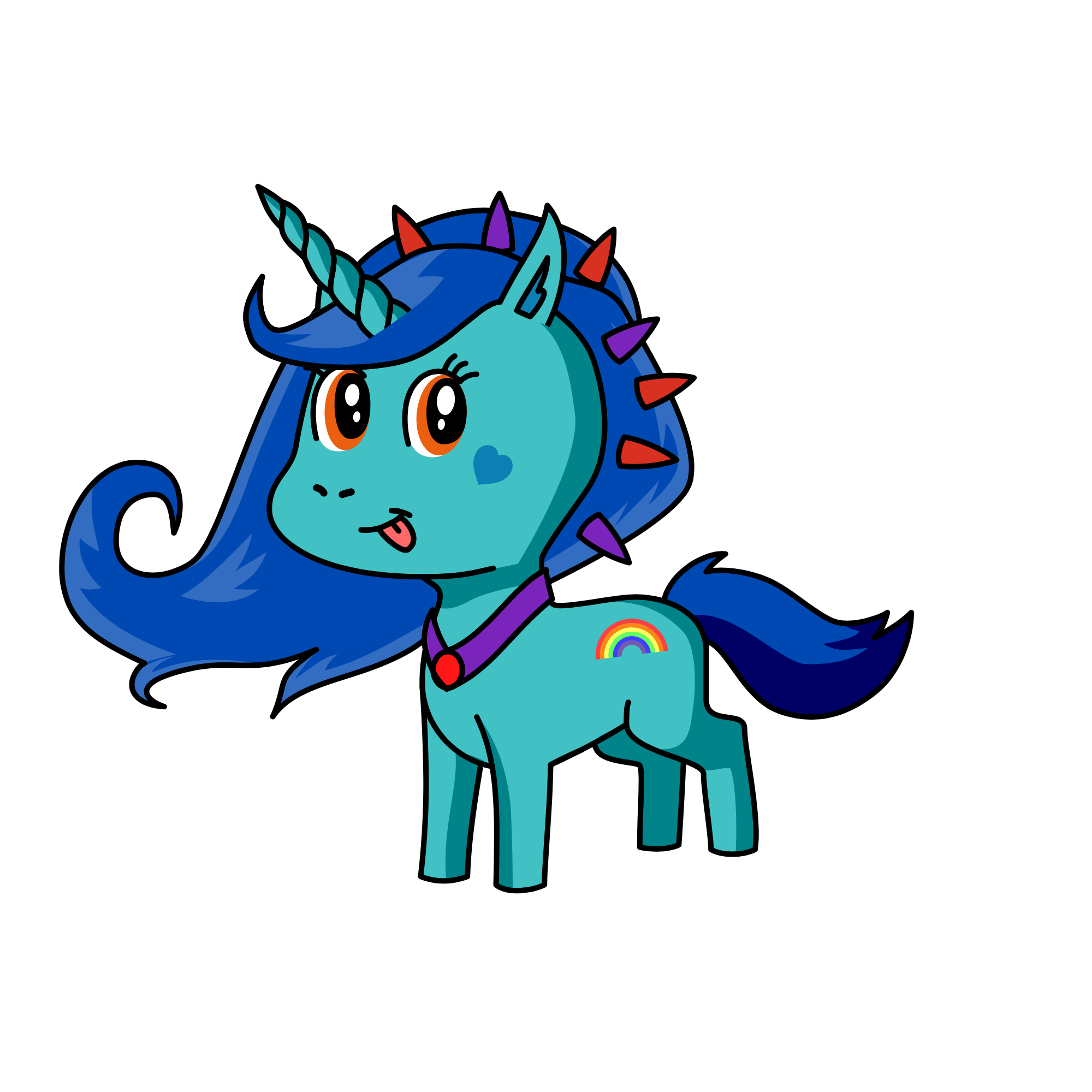 Aquamarine Radiance, the unicorn